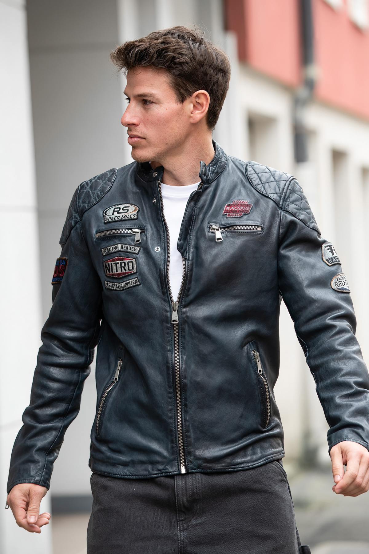 Chaqueta Hombre Redskins NITRO BARCELONA OCEAN BLUE — vista 4