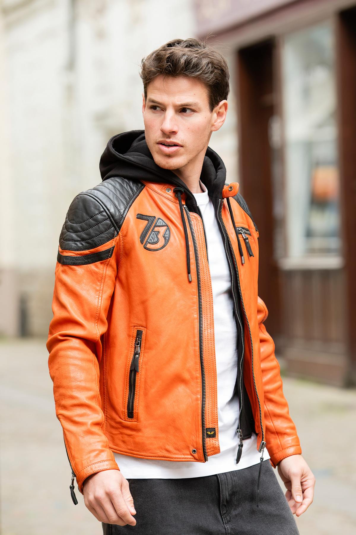 Chaqueta Hombre Daytona DODDS HOOD LAMB VITA BURNT ORANGE — vista 5
