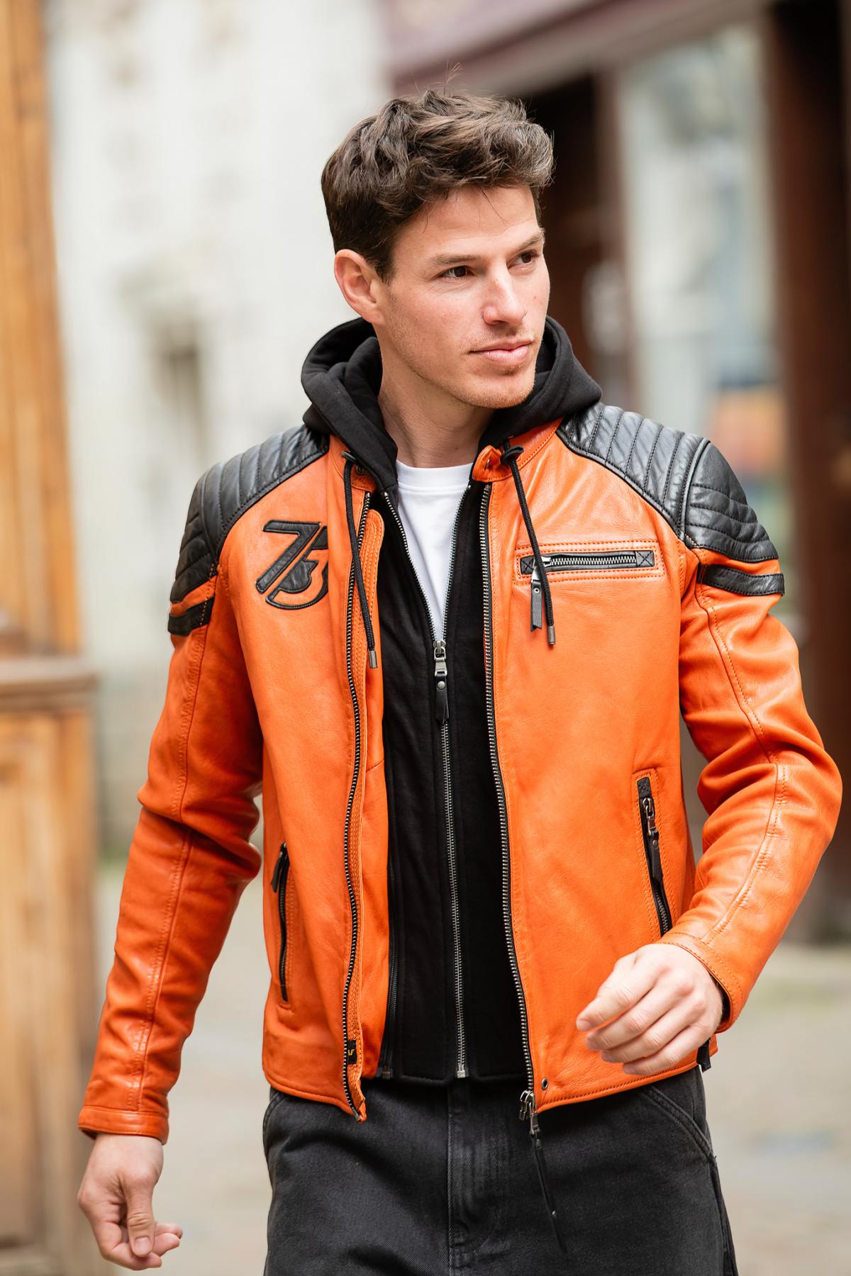 Chaqueta Hombre Daytona DODDS HOOD LAMB VITA BURNT ORANGE — vista 1