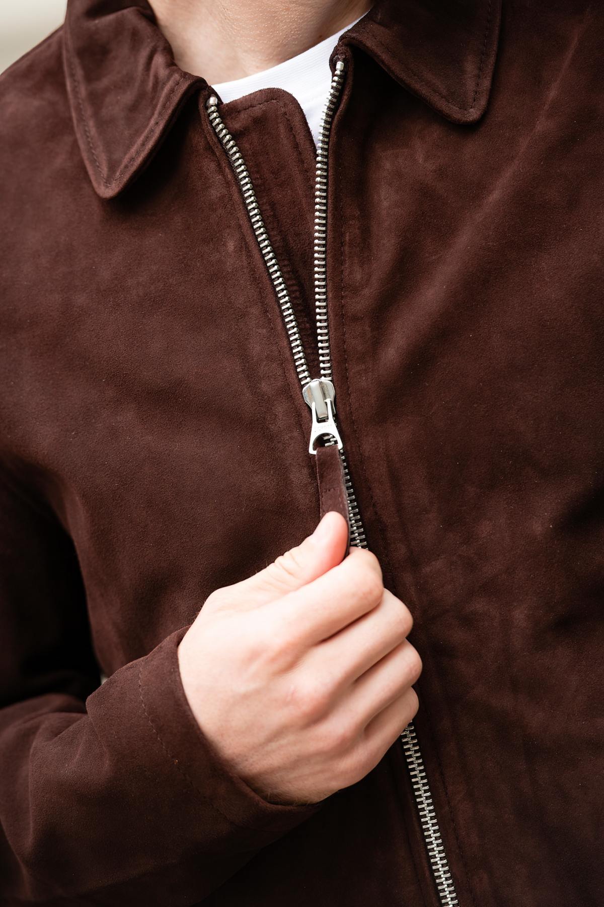 Herren Jacke Schott LCCLASSICS DARK BROWN — Ansicht 4