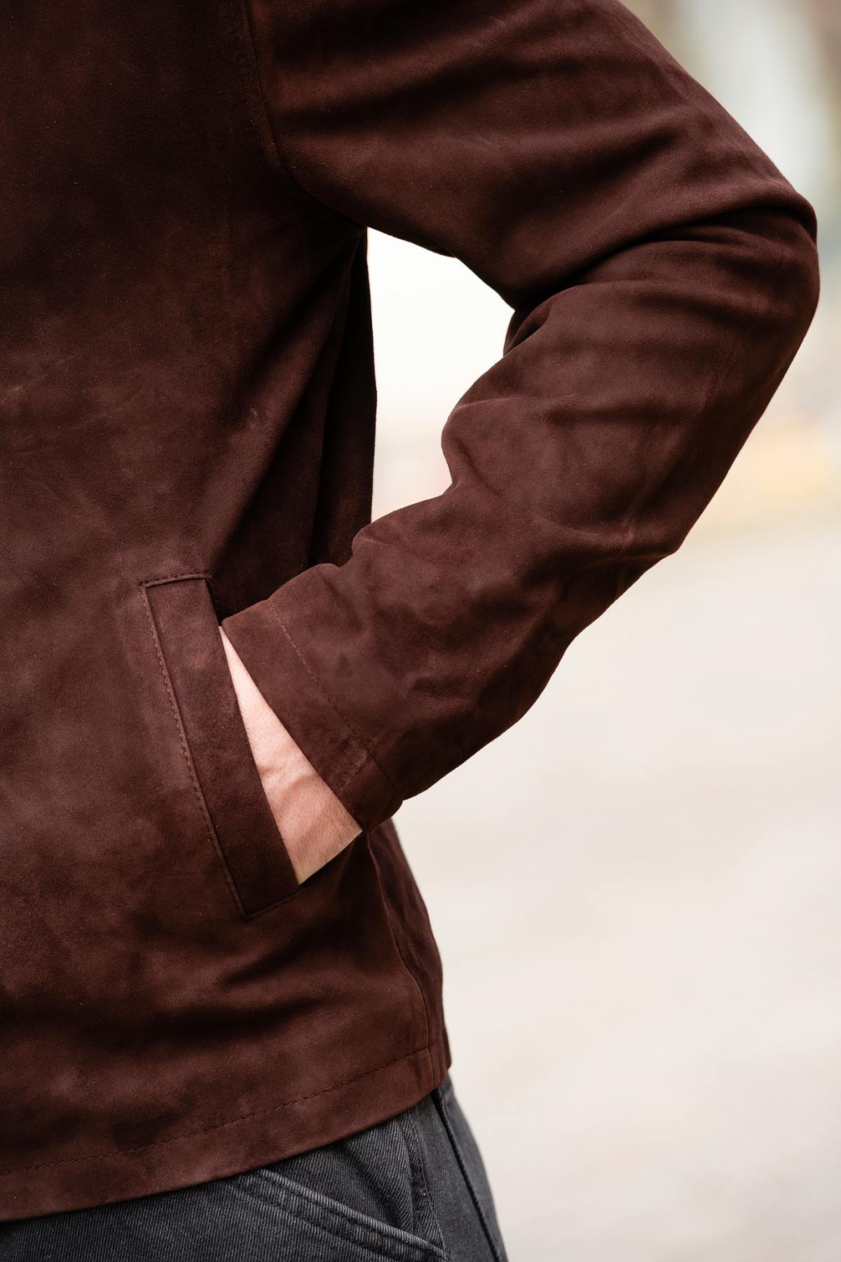 Herren Jacke Schott LCCLASSICS DARK BROWN — Ansicht 7