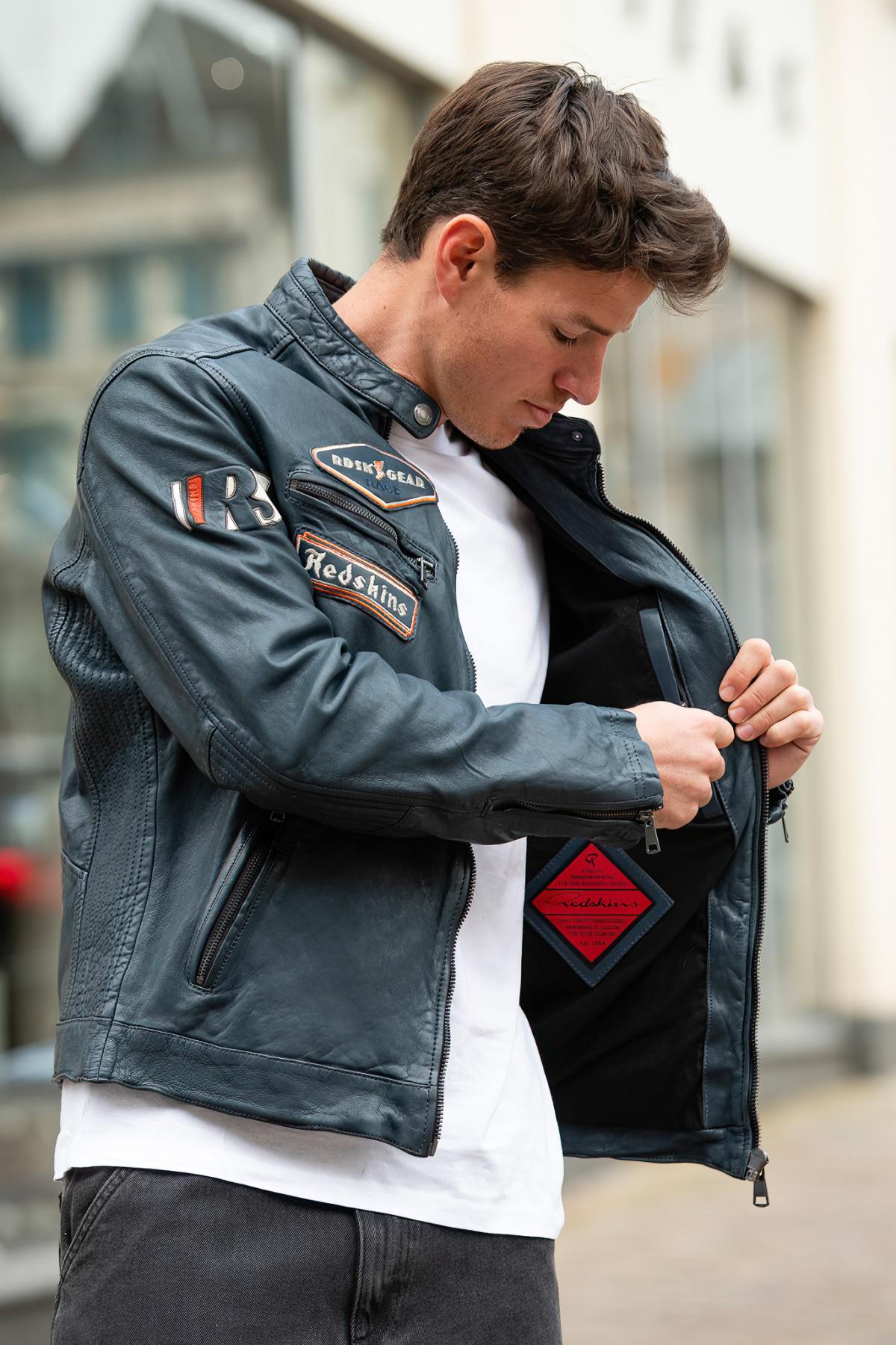 Giacche Uomo Redskins BRAD CALISTA OCEAN BLUE — vista 7