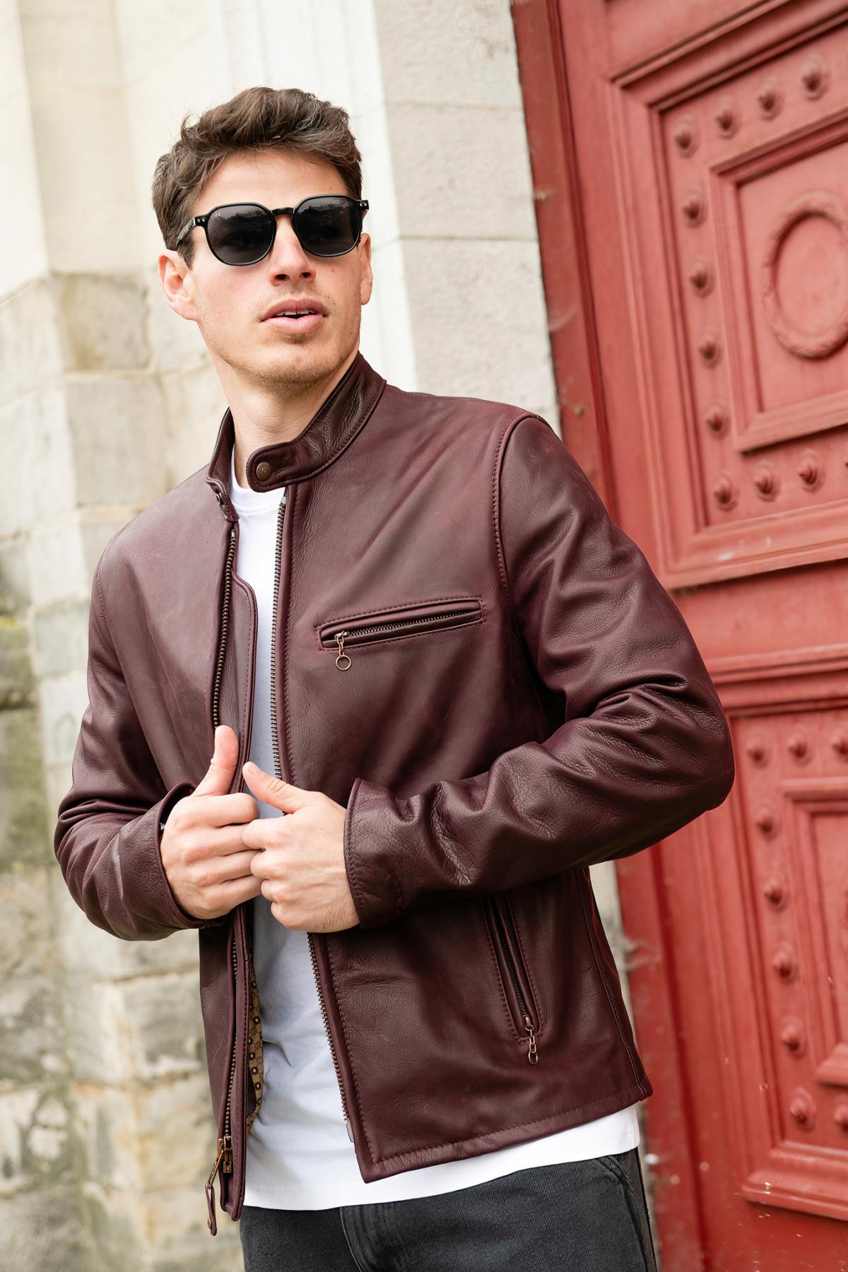 Herren Jacke Schott 530 WINE — Ansicht 1