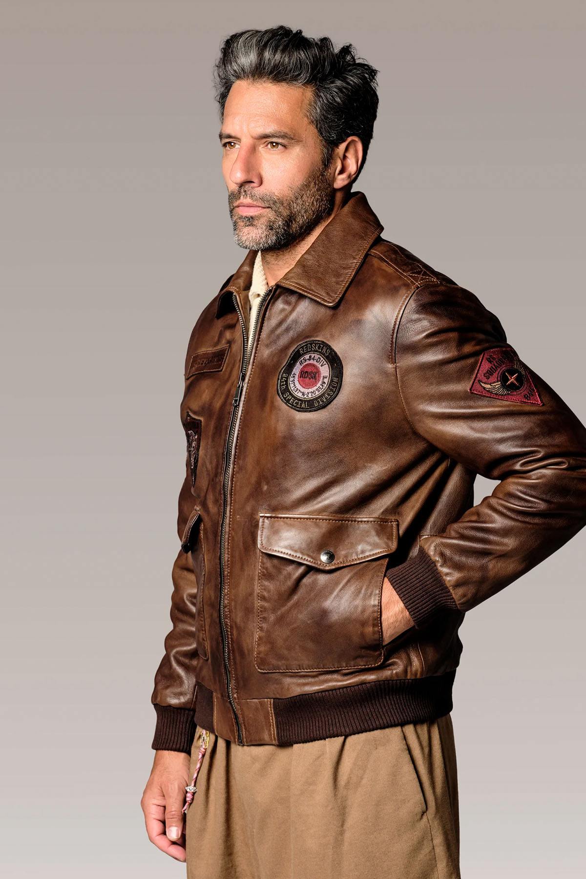 Herren Jacke Redskins FORCE UNIT BROWN — Ansicht 5