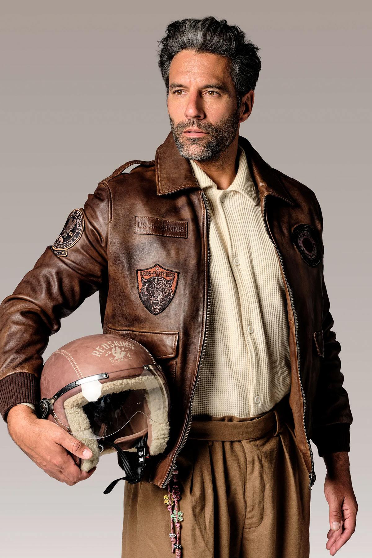 Herren Jacke Redskins FORCE UNIT BROWN — Ansicht 1
