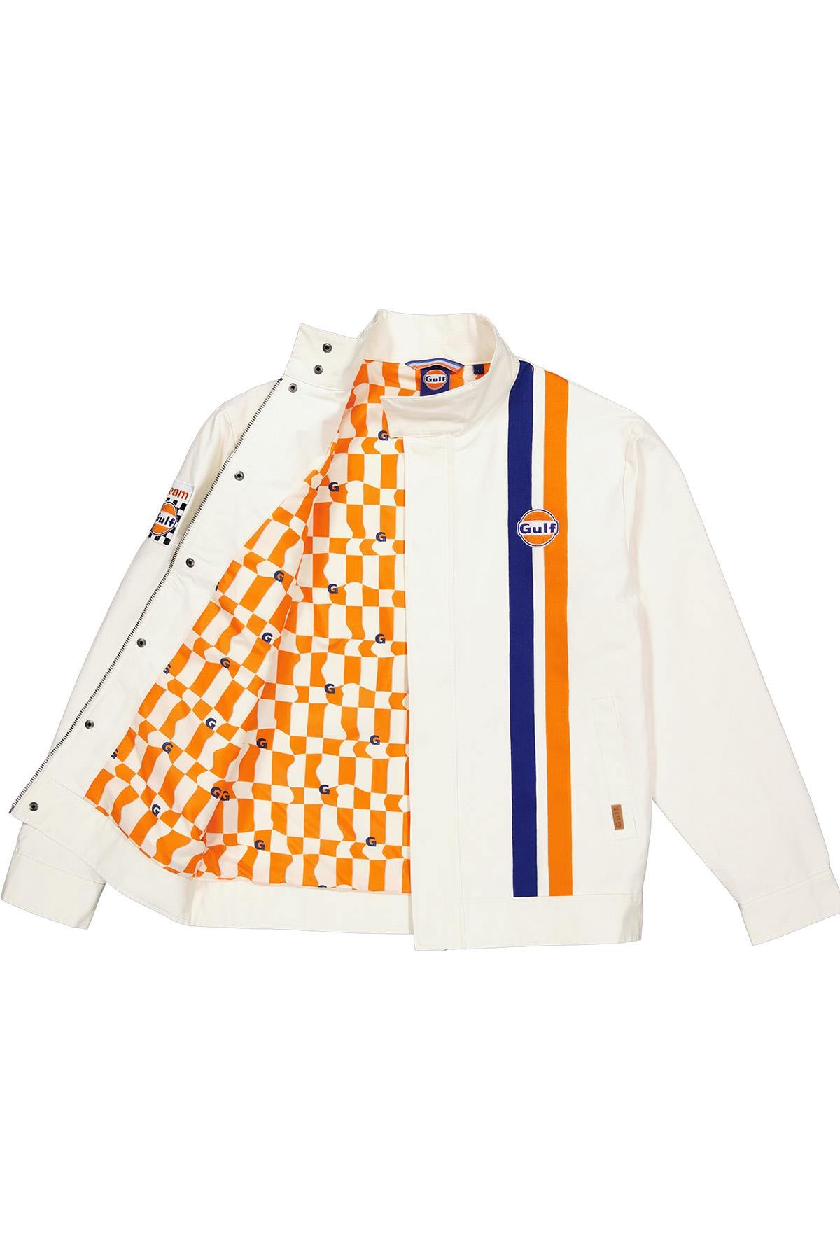 Giacche Uomo Gulf VESTE JAM03-003 CREAM WHITE — vista 5