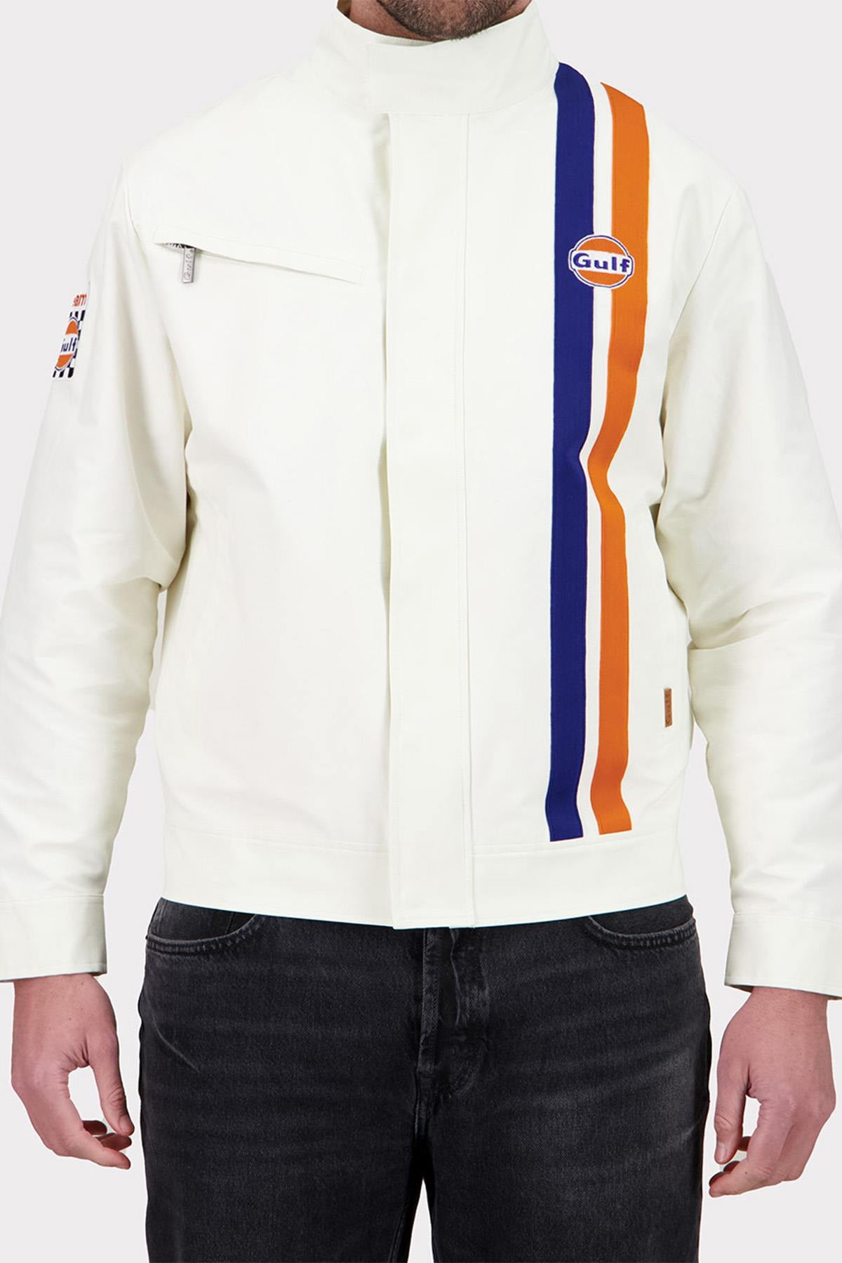 Giacche Uomo Gulf VESTE JAM03-003 CREAM WHITE — vista 1