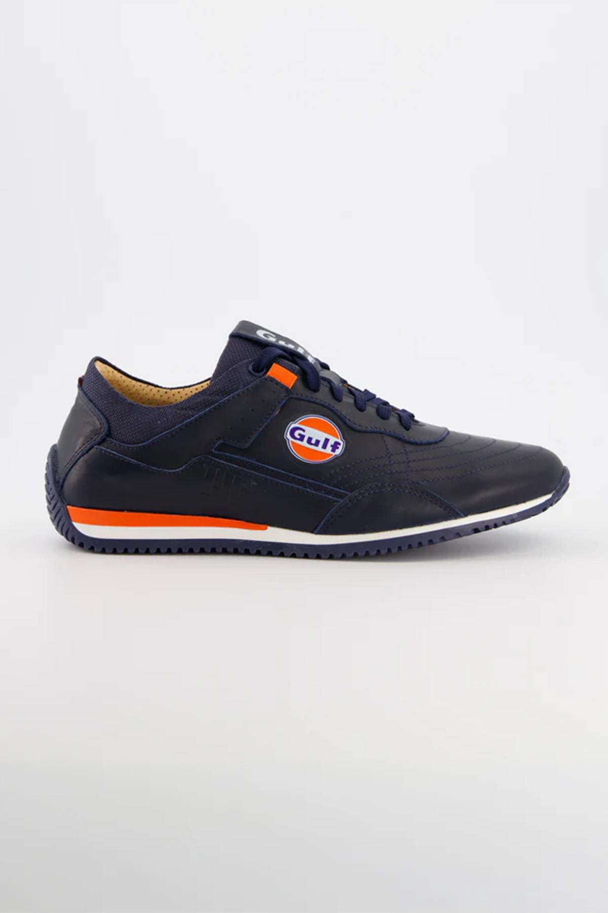 Baskets En Cuir Homme Gulf SNEAKERS FWM04-100 NAVY — vue 1