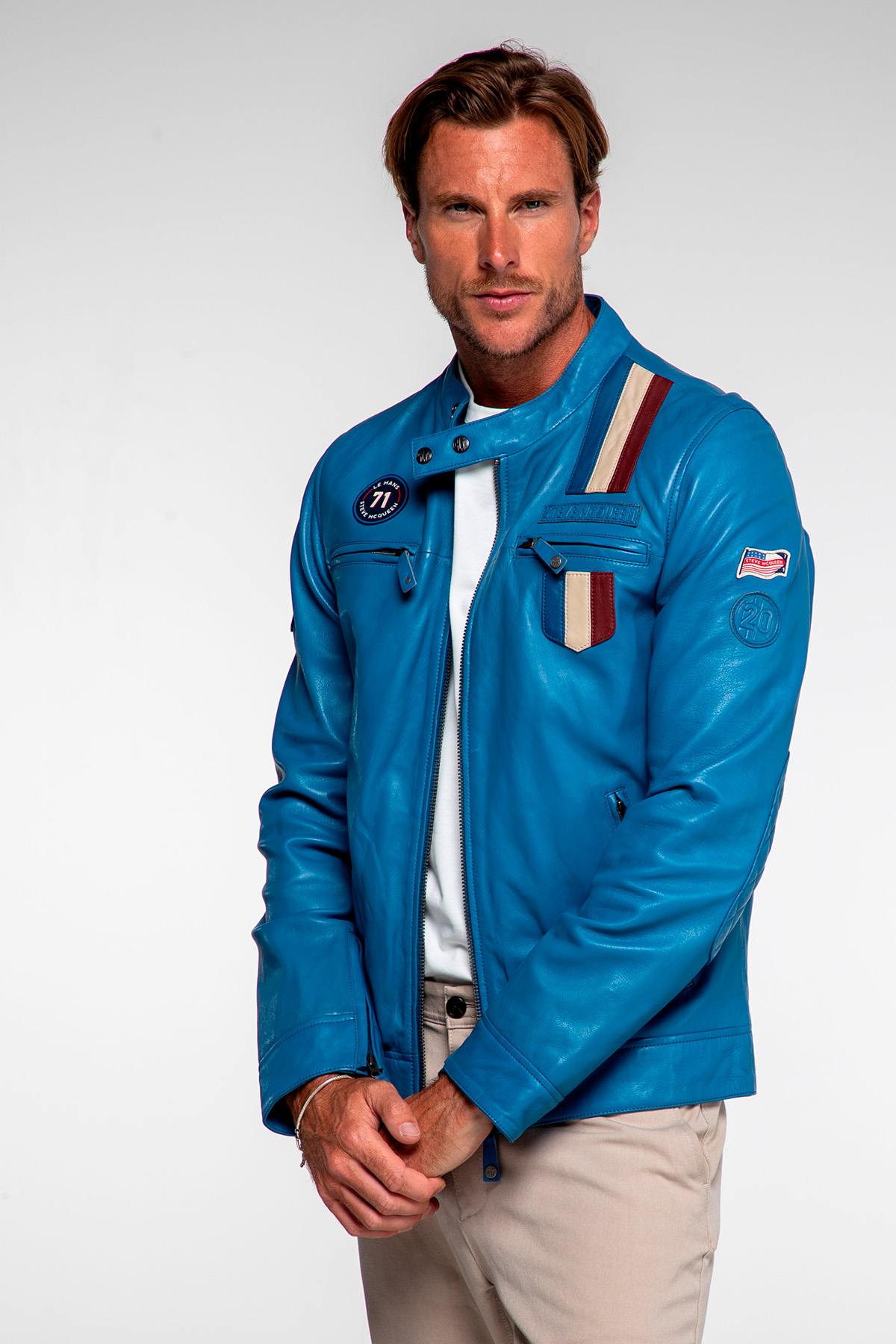 Herren Jacke Steve Mcqueen AUSTIN CAPTAIN BLUE — Ansicht 5