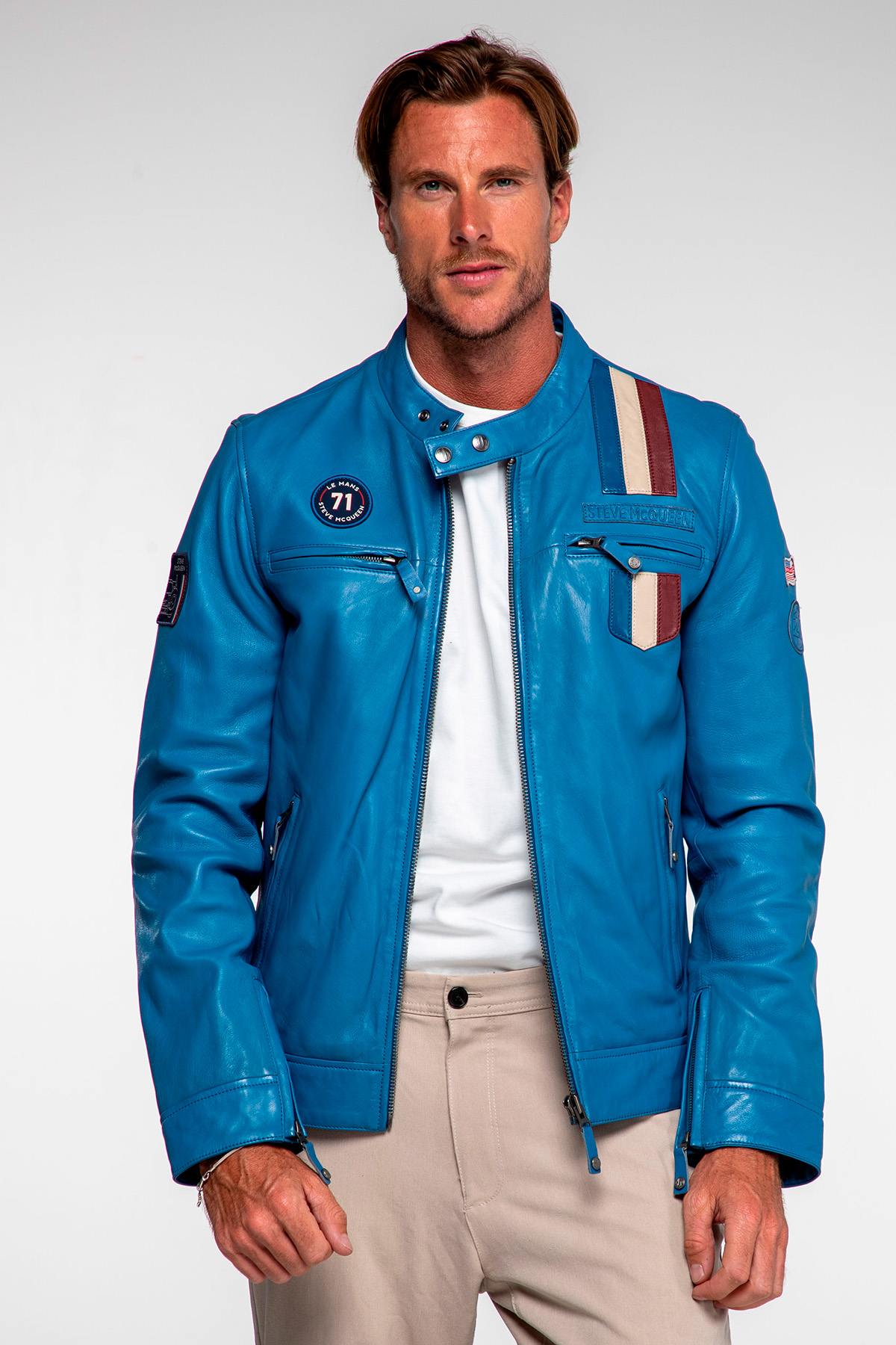 Herren Jacke Steve Mcqueen AUSTIN CAPTAIN BLUE — Ansicht 1
