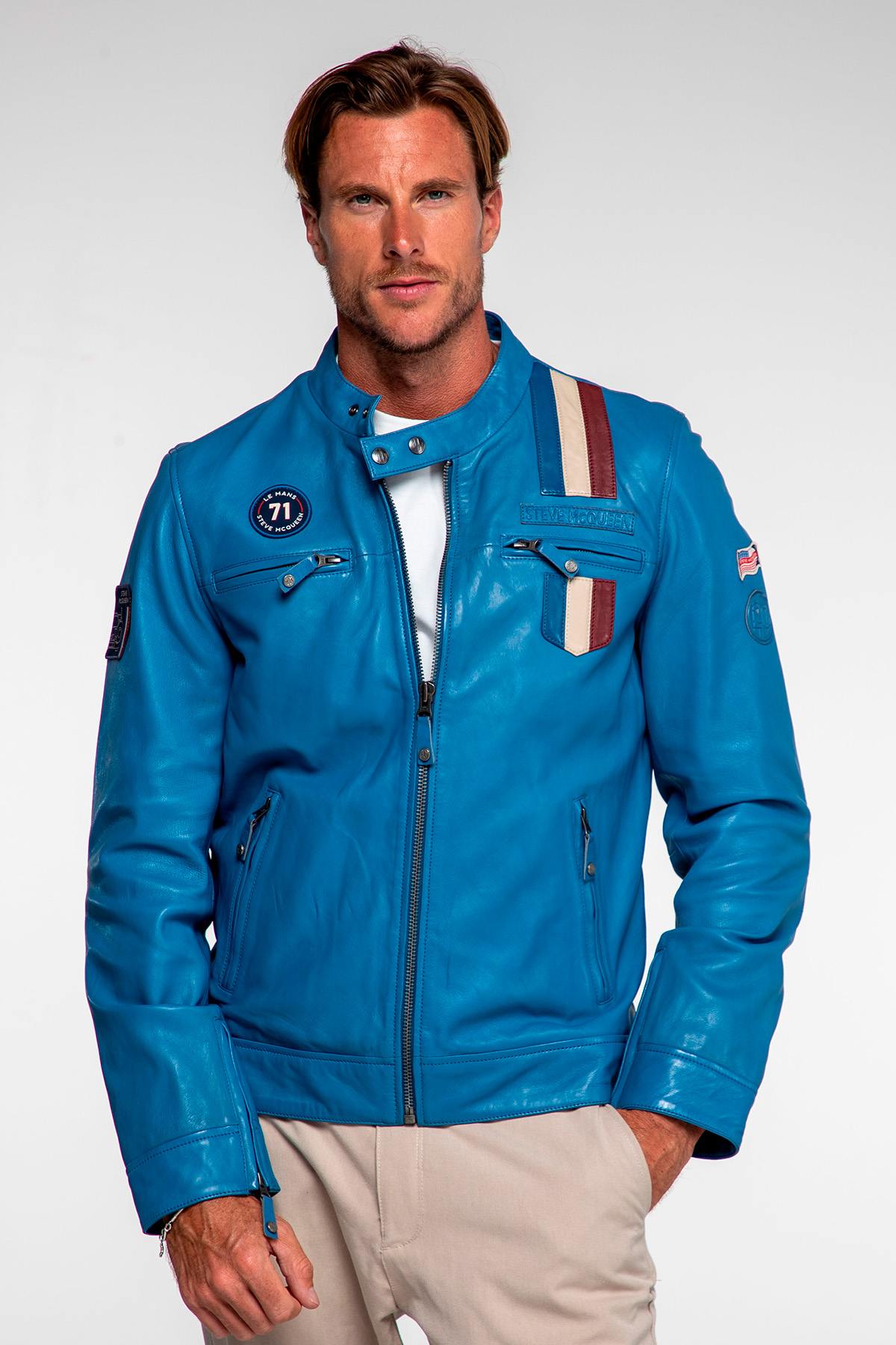 Herren Jacke Steve Mcqueen AUSTIN CAPTAIN BLUE — Ansicht 3