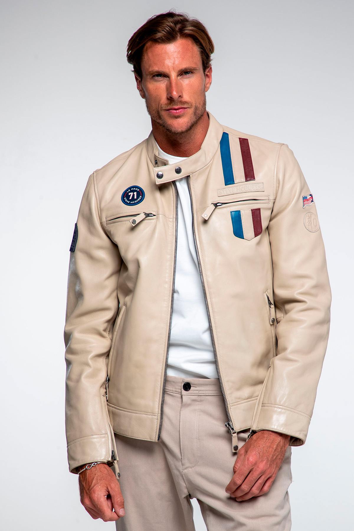 Giacche Uomo Steve Mcqueen AUSTIN ECRU — vista 6