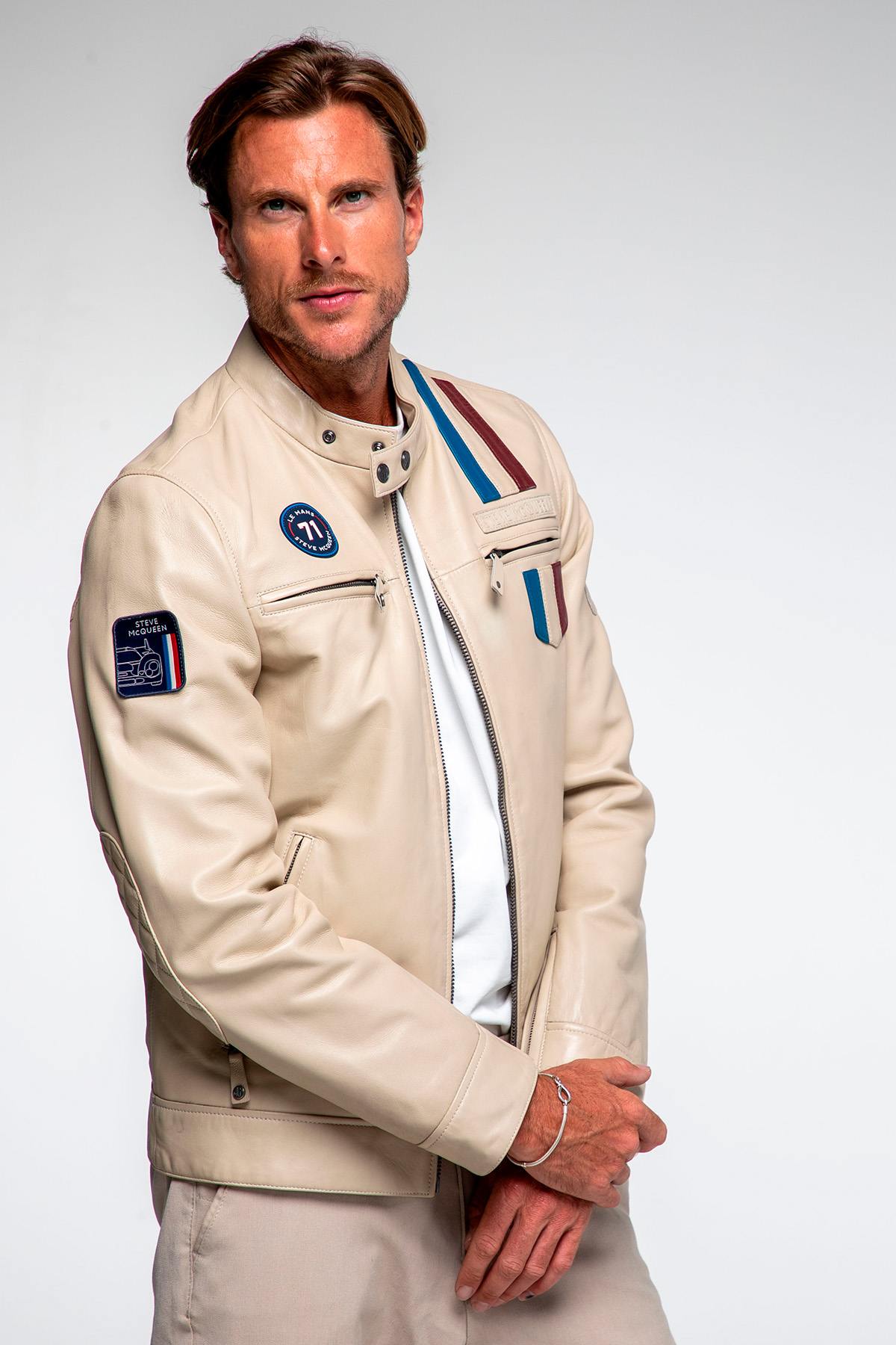 Giacche Uomo Steve Mcqueen AUSTIN ECRU — vista 2