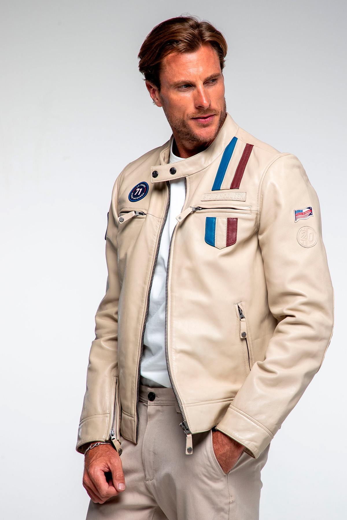 Giacche Uomo Steve Mcqueen AUSTIN ECRU — vista 1