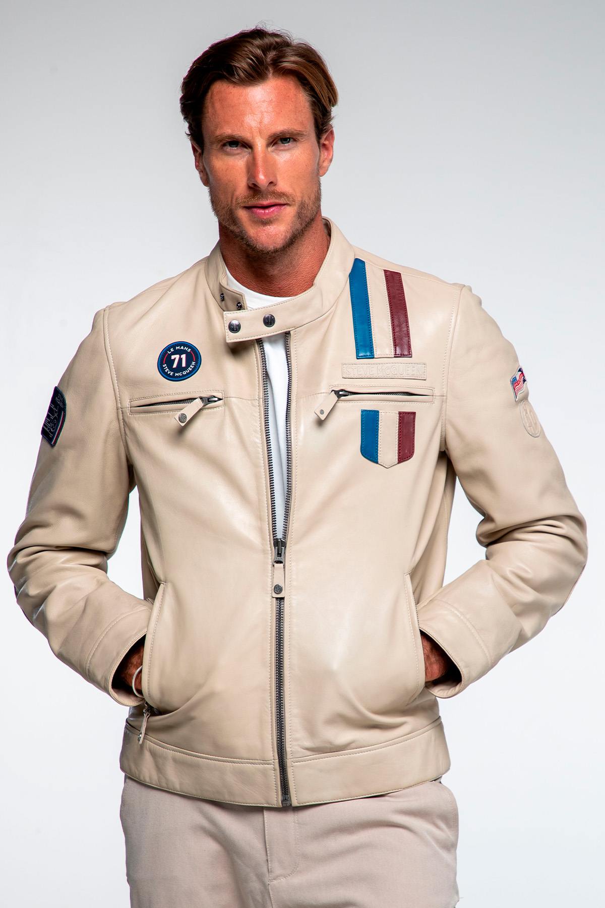 Giacche Uomo Steve Mcqueen AUSTIN ECRU — vista 5