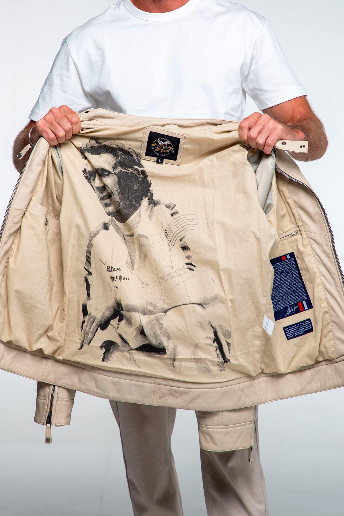 Giacche Uomo Steve Mcqueen AUSTIN ECRU — vista 3