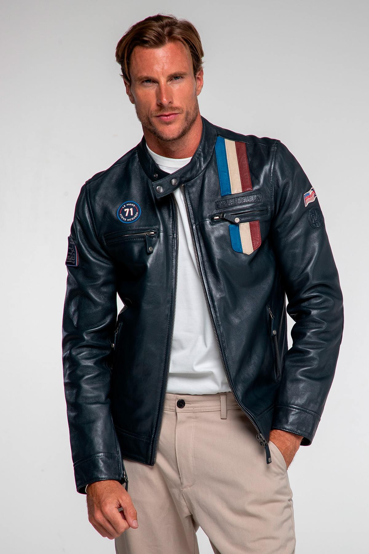 Herren Jacke Steve Mcqueen AUSTIN NAVY — Ansicht 1