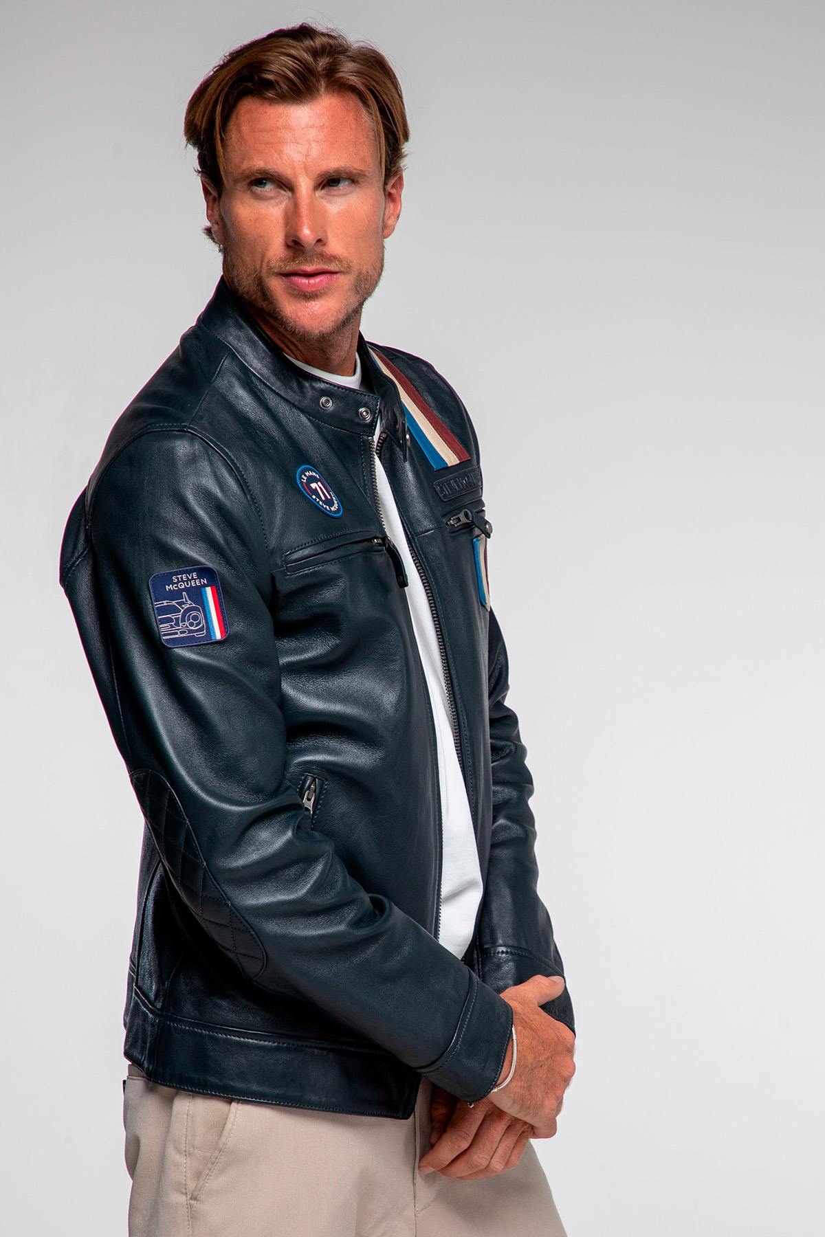 Herren Jacke Steve Mcqueen AUSTIN NAVY — Ansicht 5