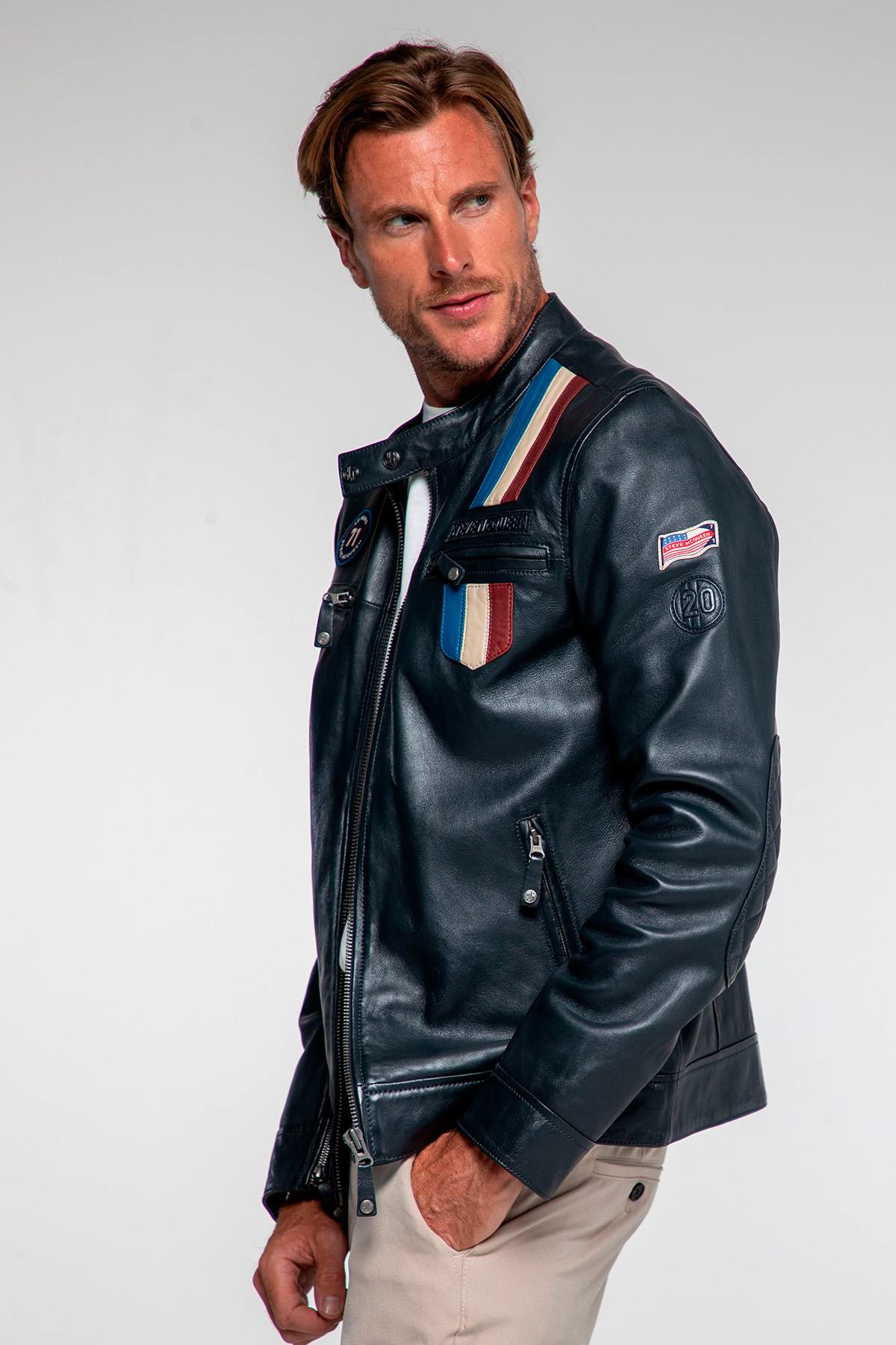 Herren Jacke Steve Mcqueen AUSTIN NAVY — Ansicht 4