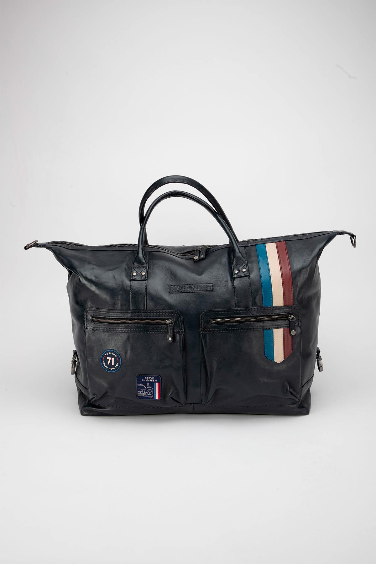 Borse Uomo Steve Mcqueen MIAMI BAG 72H NAVY — vista 1