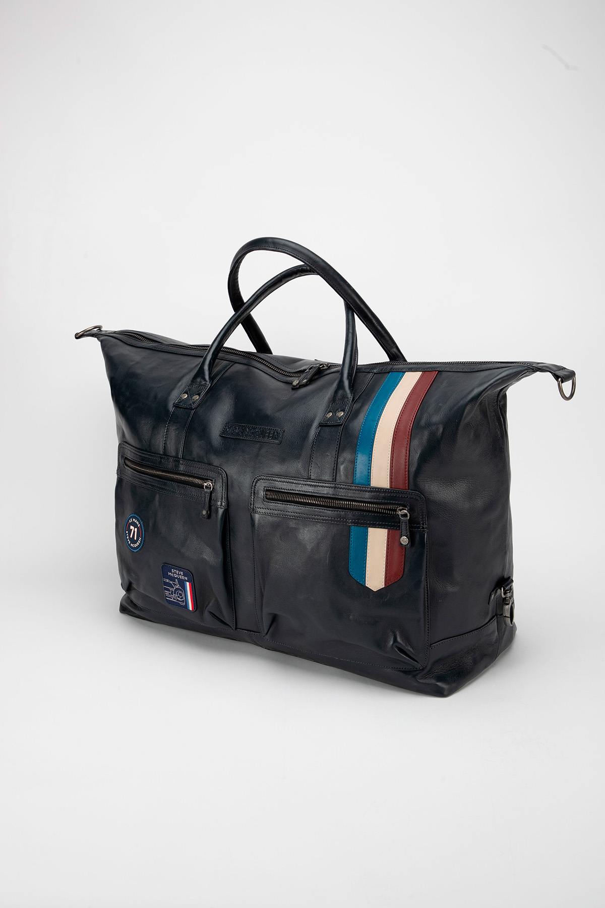 Borse Uomo Steve Mcqueen MIAMI BAG 72H NAVY — vista 3