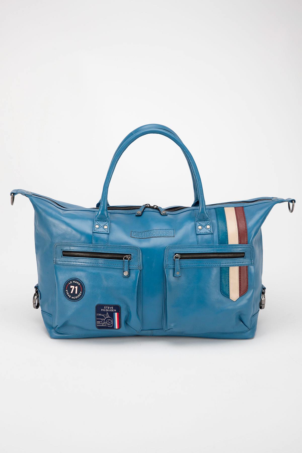 Bolsos Hombre Steve Mcqueen SEATTLE BAG 48H CAPTAIN BLUE — vista 1