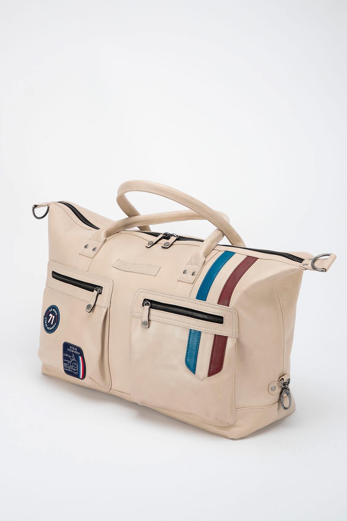 Bolsos Hombre Steve Mcqueen SEATTLE BAG 48H ECRU — vista 3