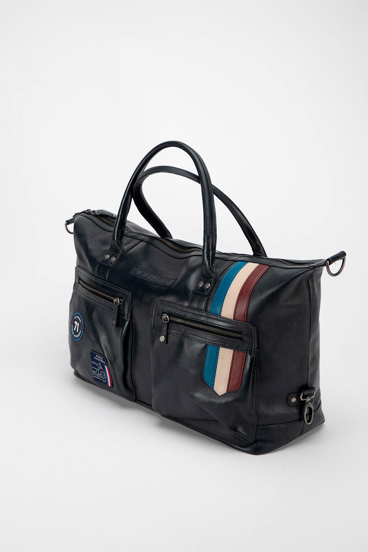 Sacs Homme Steve Mcqueen SEATTLE BAG 48H NAVY — vue 3