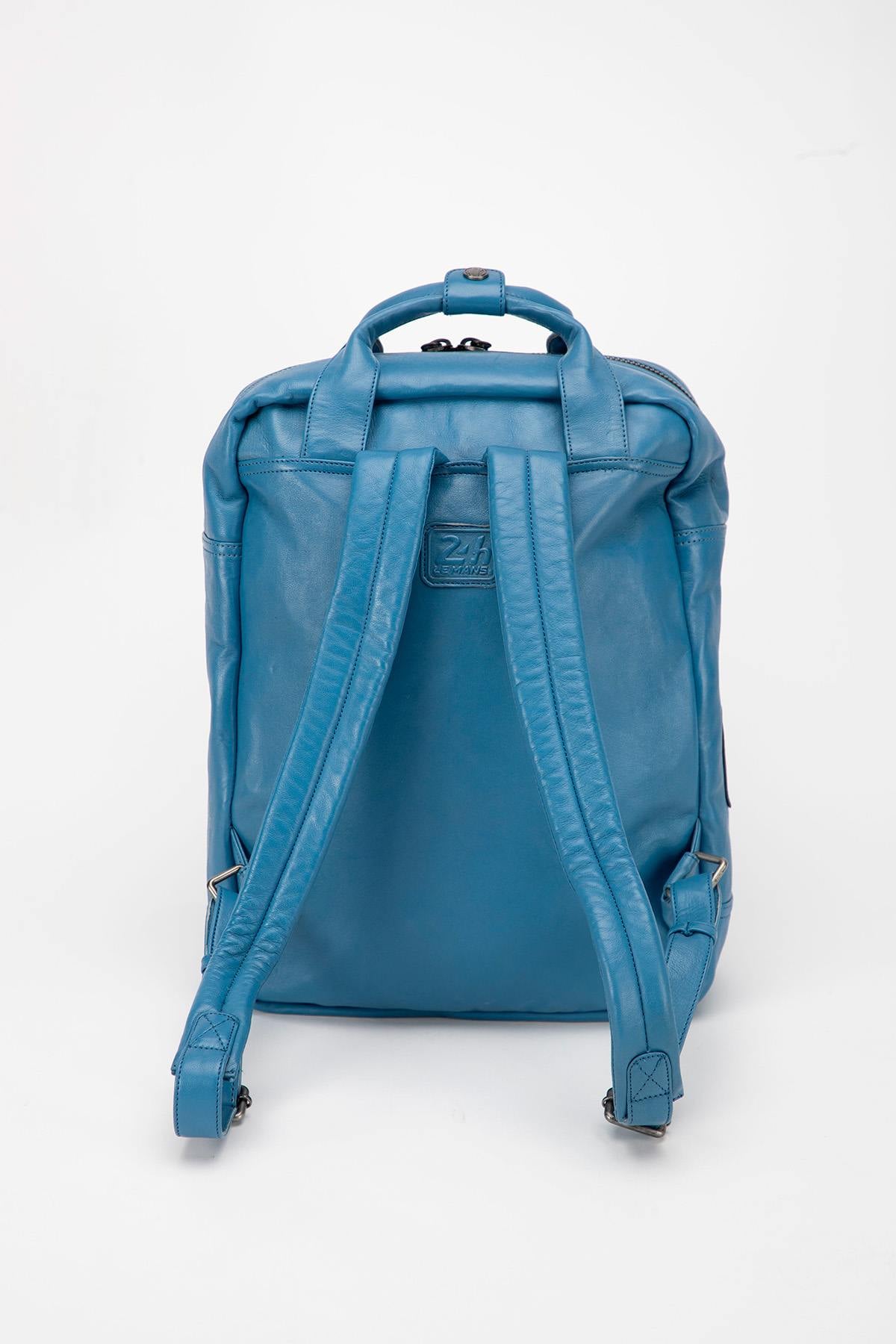 Bolsos Hombre Steve Mcqueen TEXAS BACKPACK CAPTAIN BLUE — vista 3