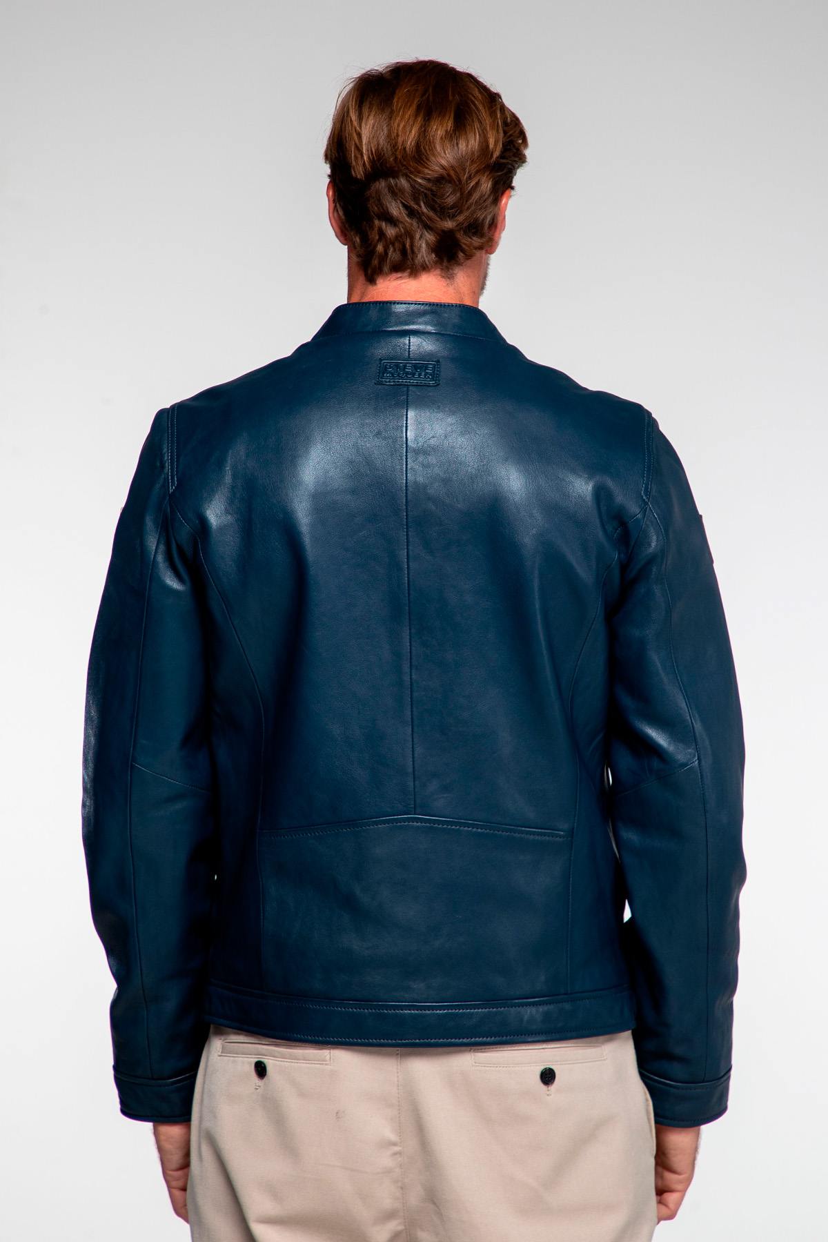 Blouson Homme Steve Mcqueen CINCINNATI ROYAL BLUE — vue 4