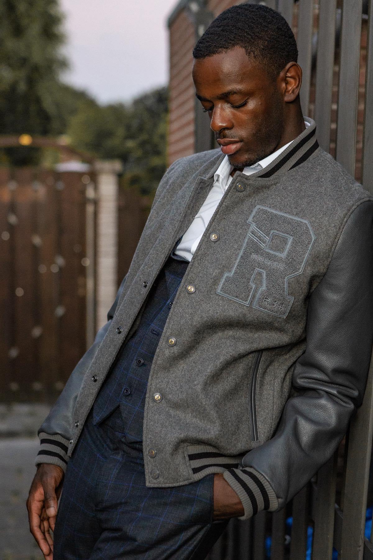Herren Jacke Redskins OXFORD HATCH GREY — Ansicht 1