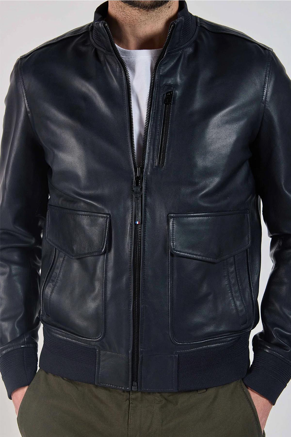 Giacche Uomo Patrouille De France FURTIF NAPOLI NAVY BLUE — vista 4