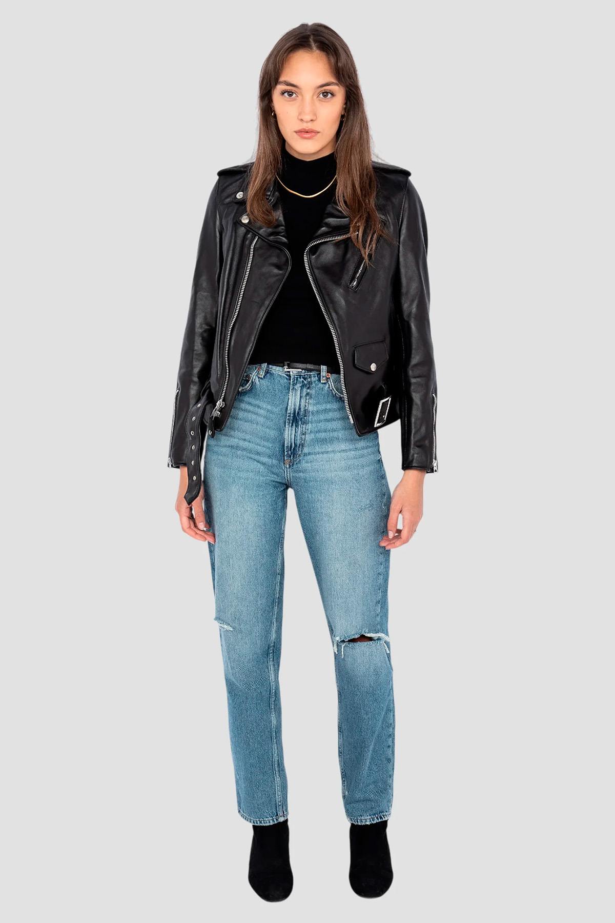 Blouson Femme Schott 137W BLACK — vue 6