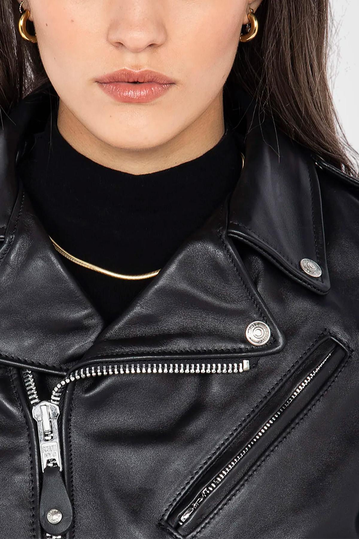 Blouson Femme Schott 137W BLACK — vue 4