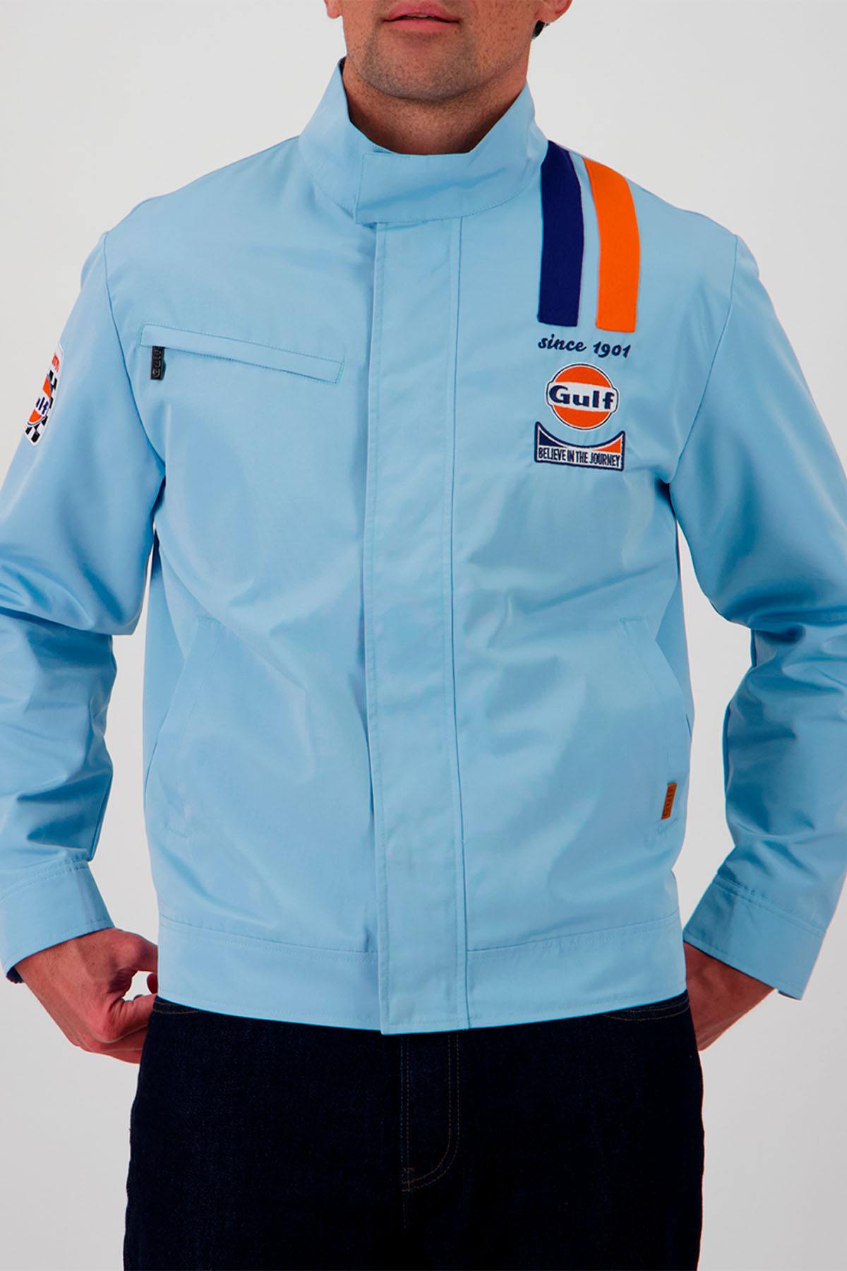 Giacche Uomo Gulf JAM03-125 LIGHT BLUE — vista 5