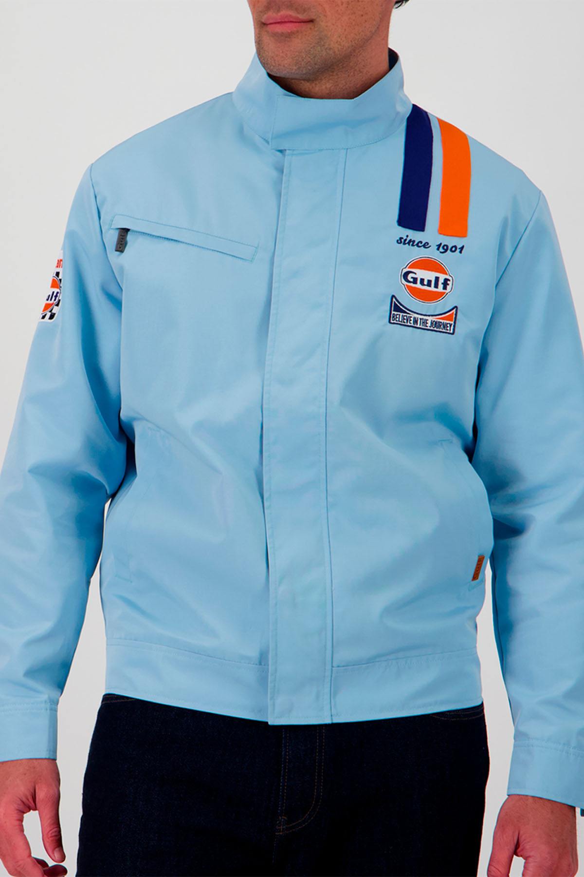 Giacche Uomo Gulf JAM03-125 LIGHT BLUE — vista 1