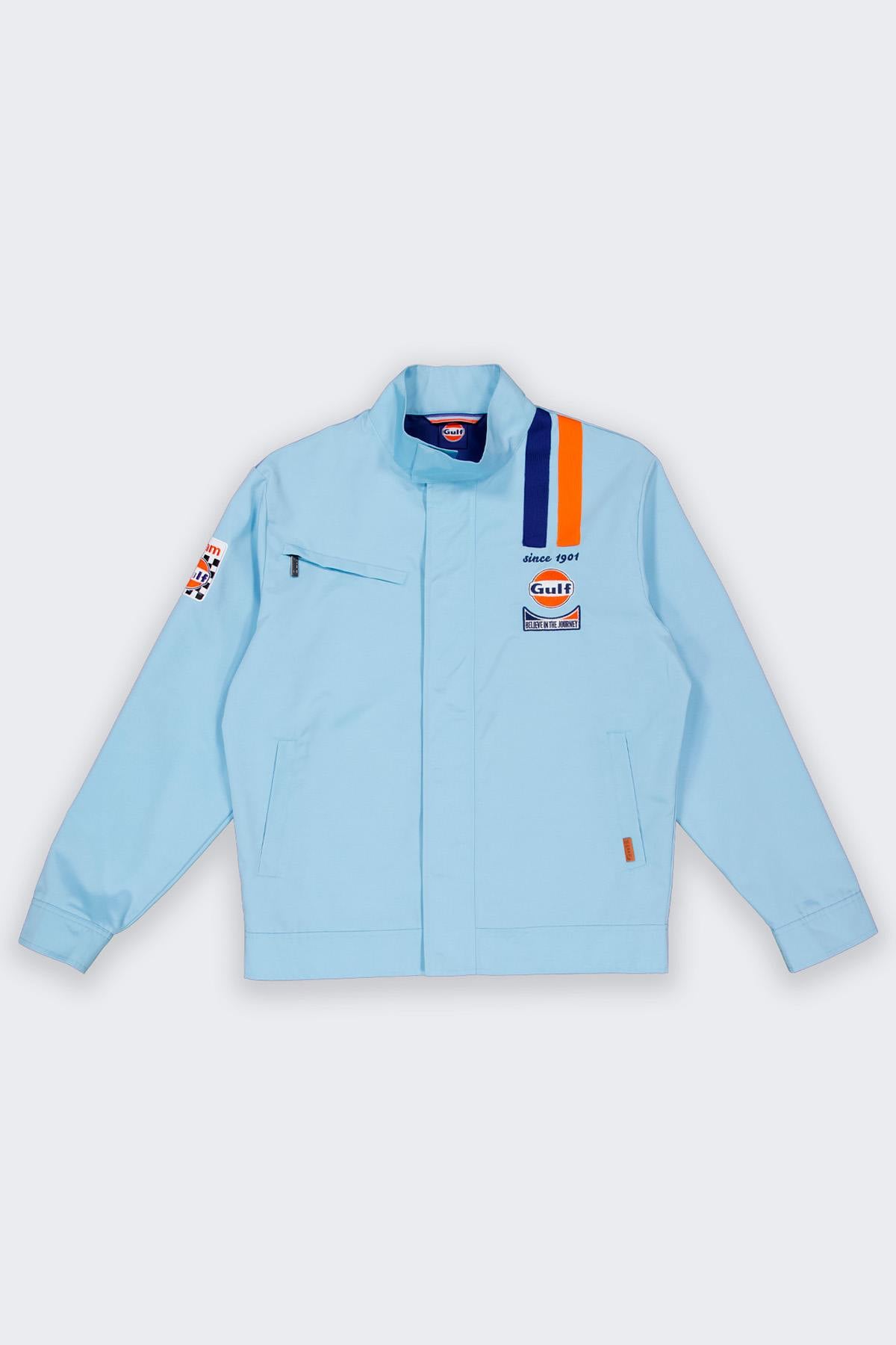 Giacche Uomo Gulf JAM03-125 LIGHT BLUE — vista 3