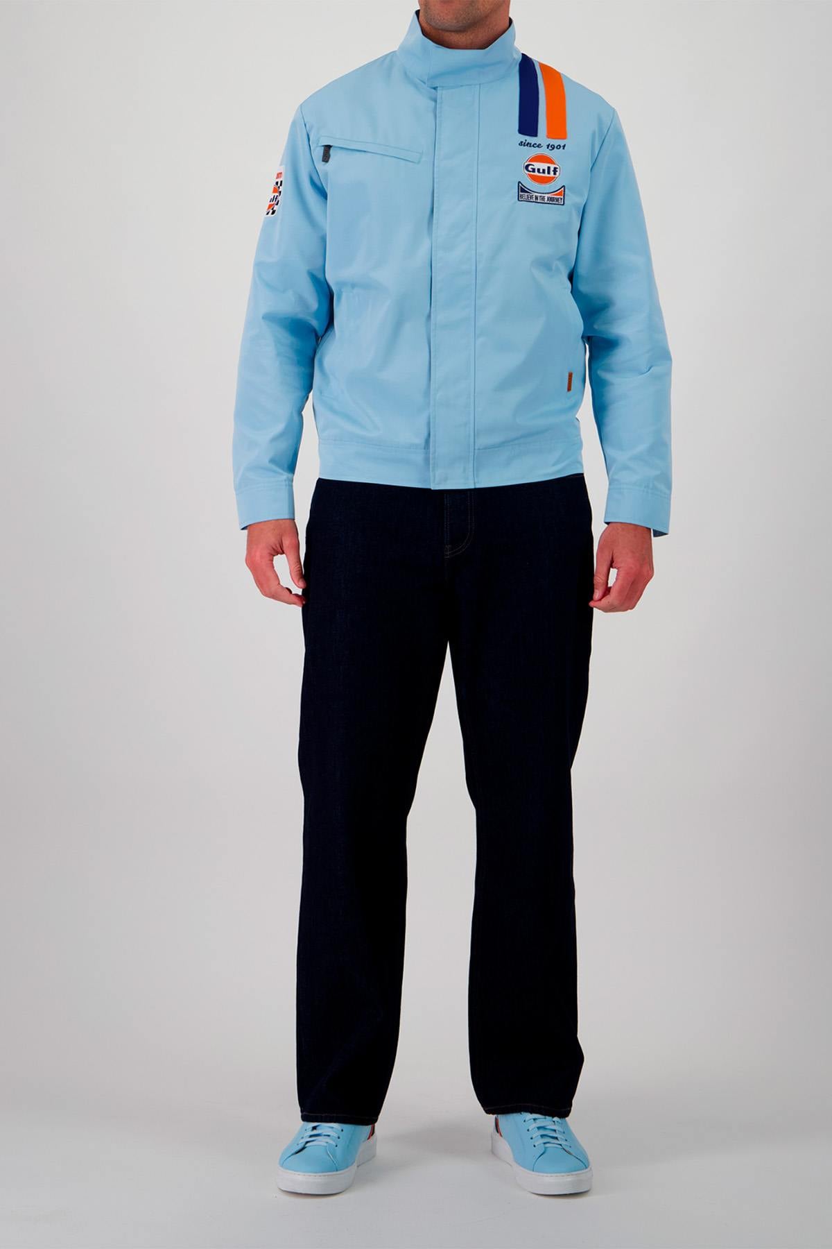 Giacche Uomo Gulf JAM03-125 LIGHT BLUE — vista 6