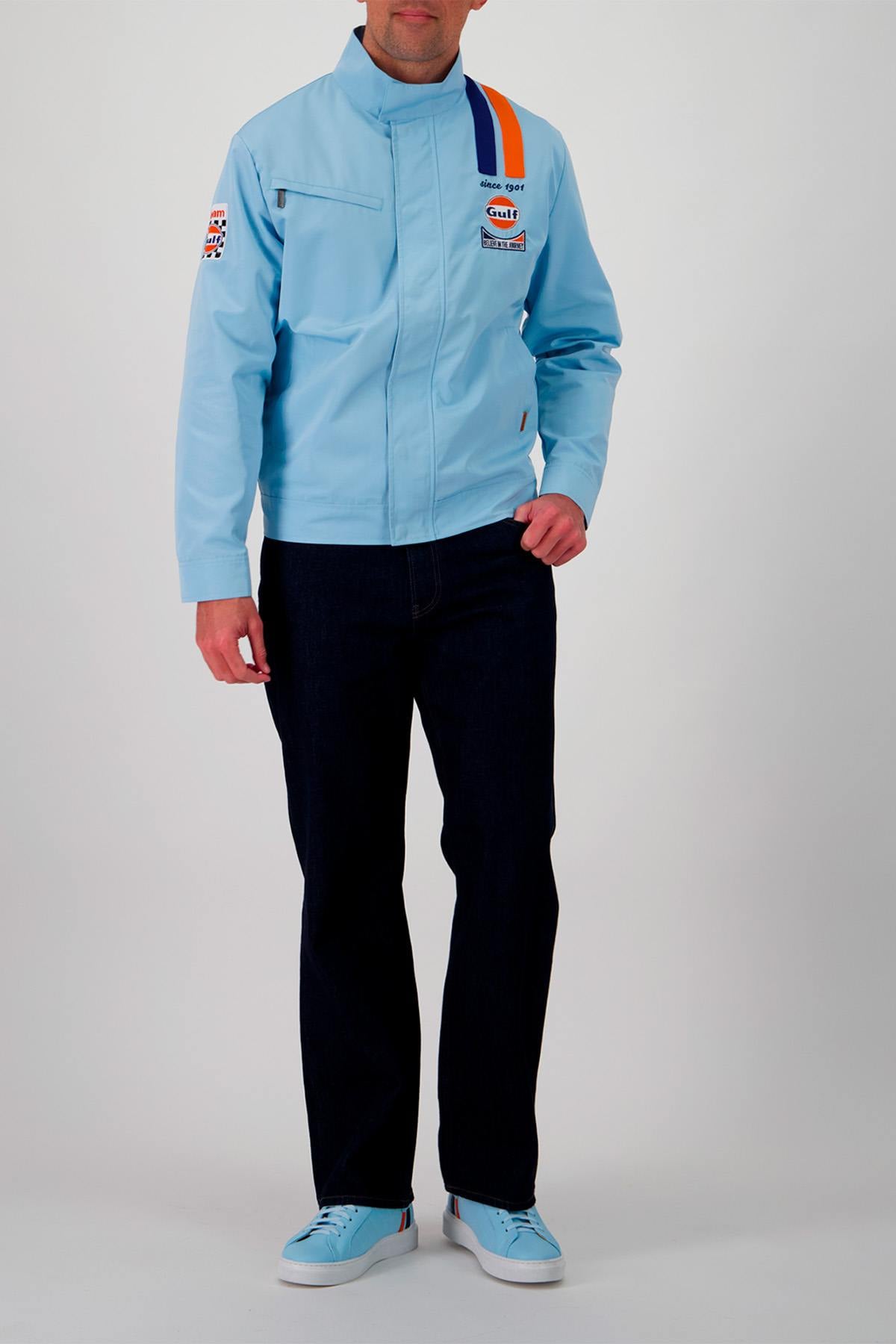 Giacche Uomo Gulf JAM03-125 LIGHT BLUE — vista 2