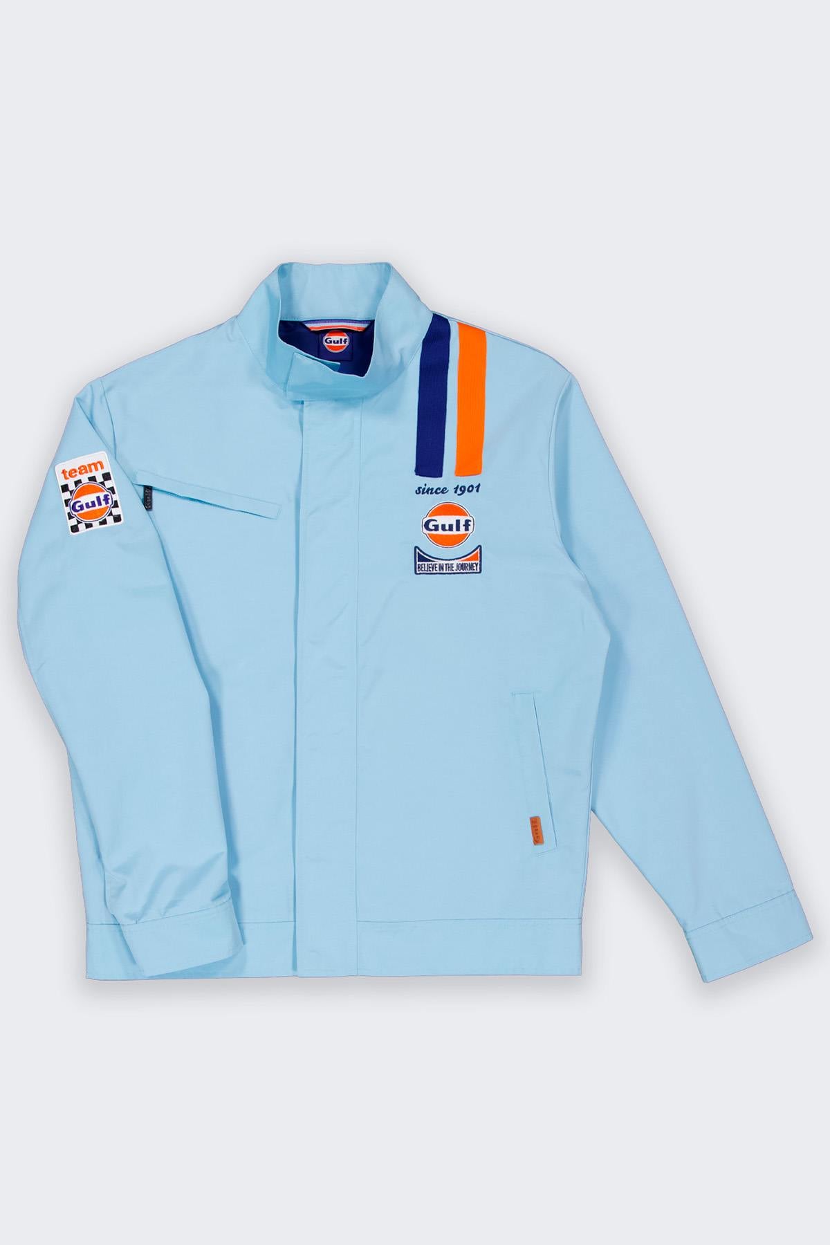 Giacche Uomo Gulf JAM03-125 LIGHT BLUE — vista 7