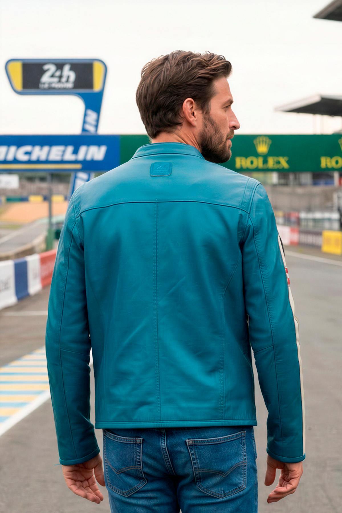 Herren Jacke Steve Mcqueen COLIN BLEU MALLARD — Ansicht 2
