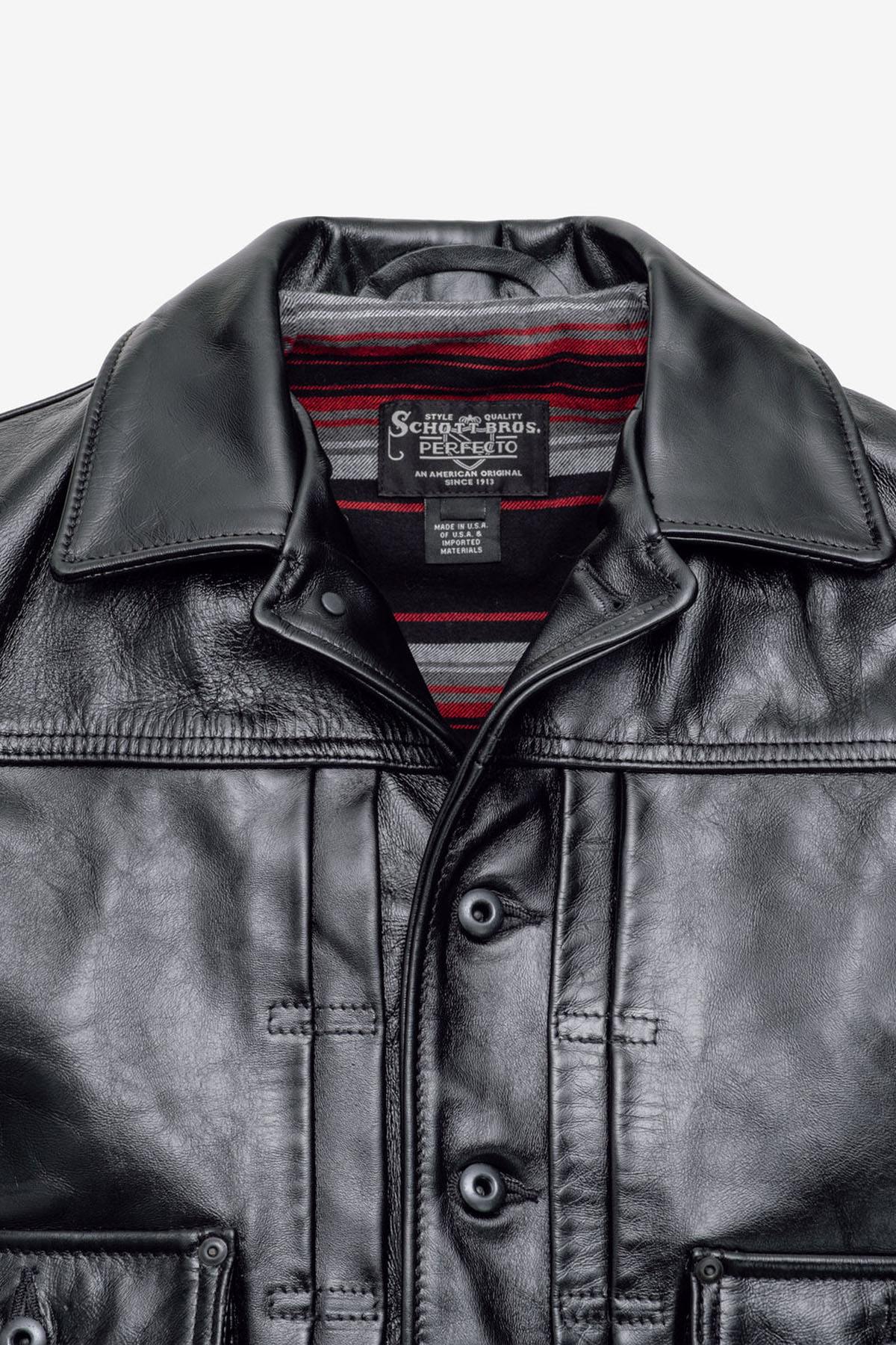 Chaqueta Hombre Schott P620H BLACK — vista 5