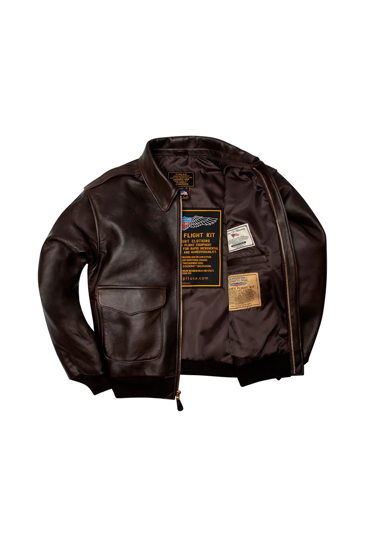 Giacche Uomo Cockpit Usa Z2011AW BROWN — vista 6