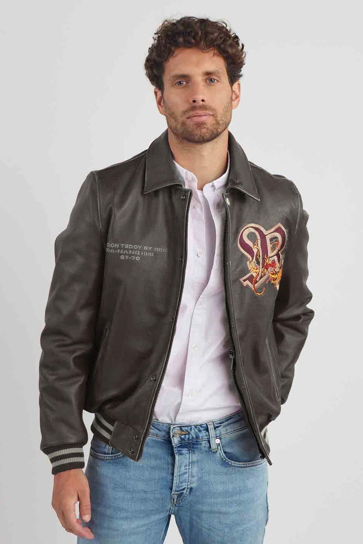 Chaqueta Hombre Redskins DRAGON COHIBA KAKI — vista 2