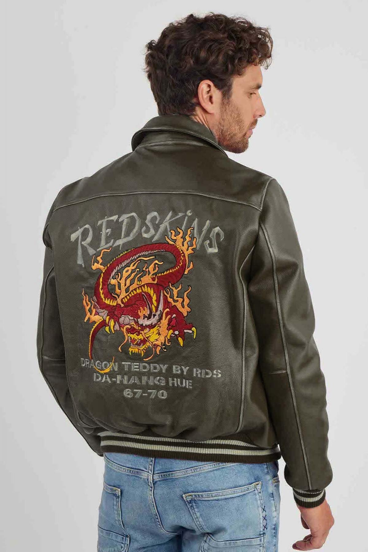 Chaqueta Hombre Redskins DRAGON COHIBA KAKI — vista 1