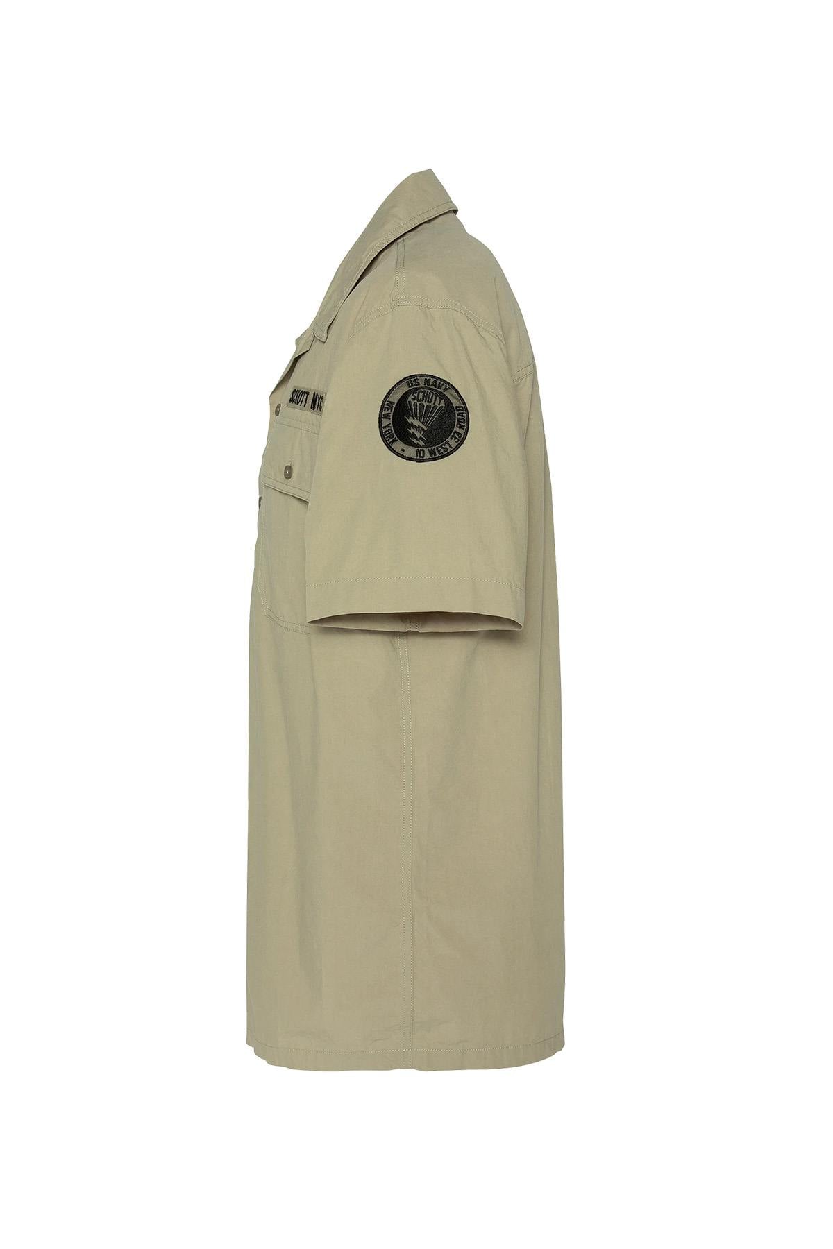 Camisa Hombre Schott SHBACTONMC SAGE KAKI — vista 4