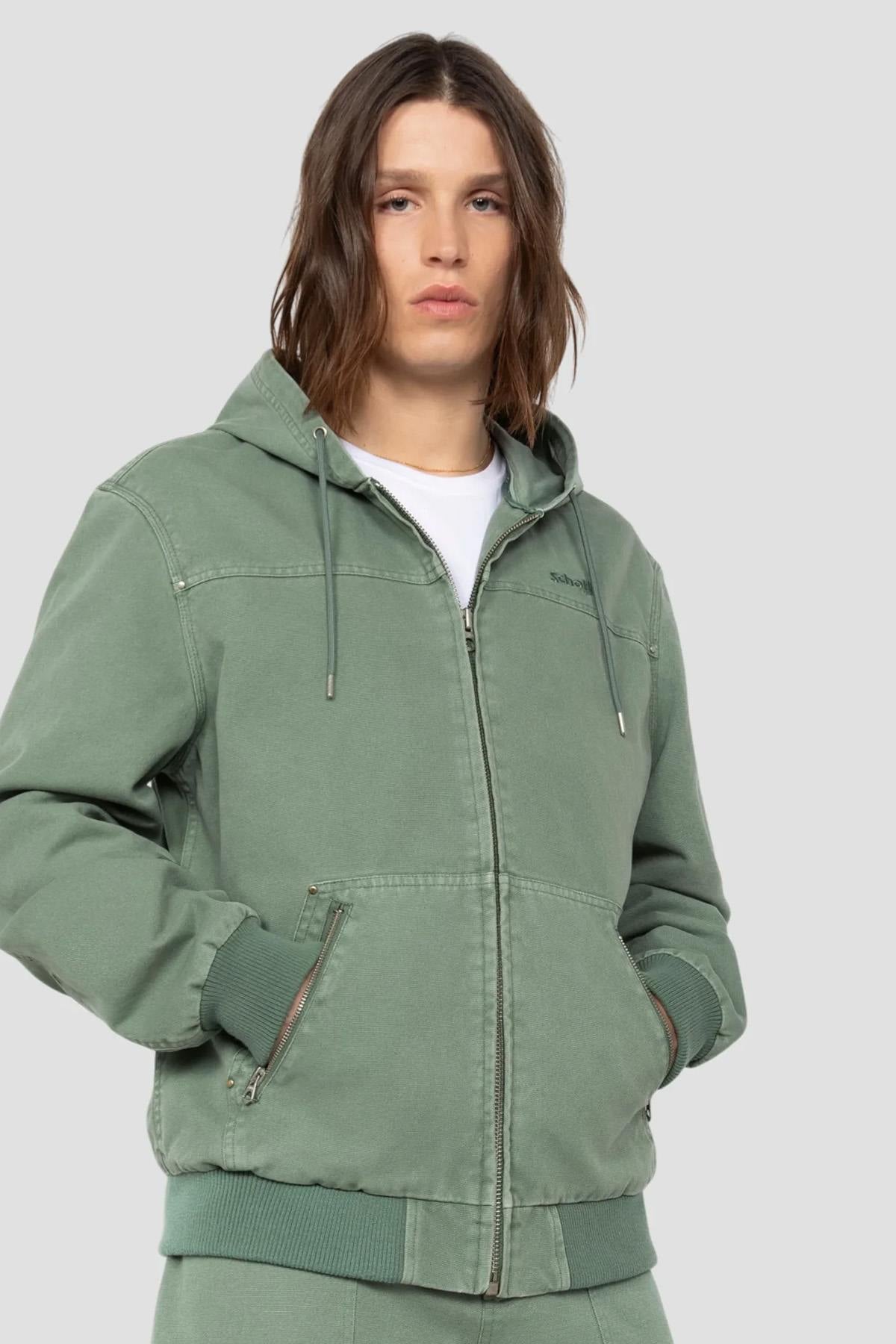 Herren Jacke Schott CADEN SMOKE GREEN — Ansicht 1