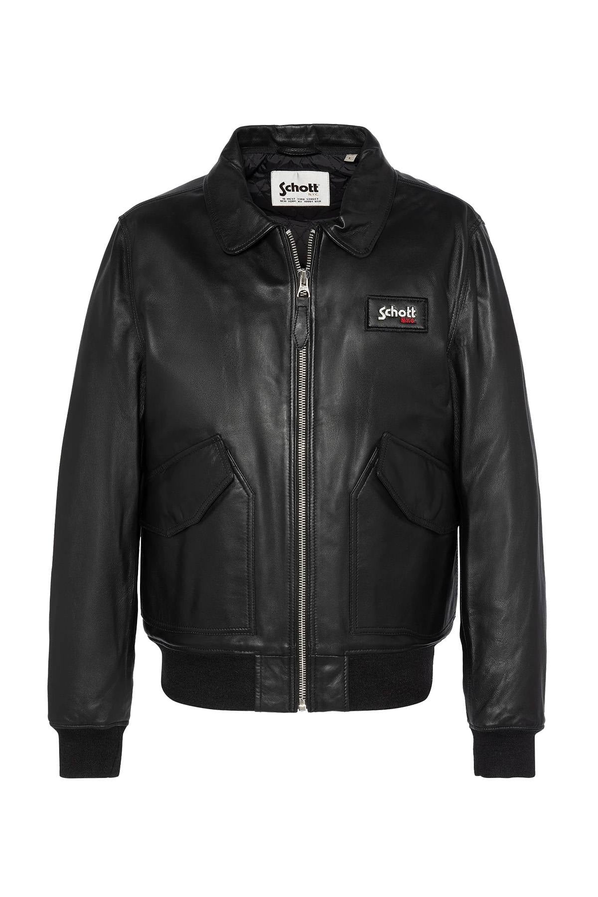 Herren Jacke Schott LCJET BLACK — Ansicht 6