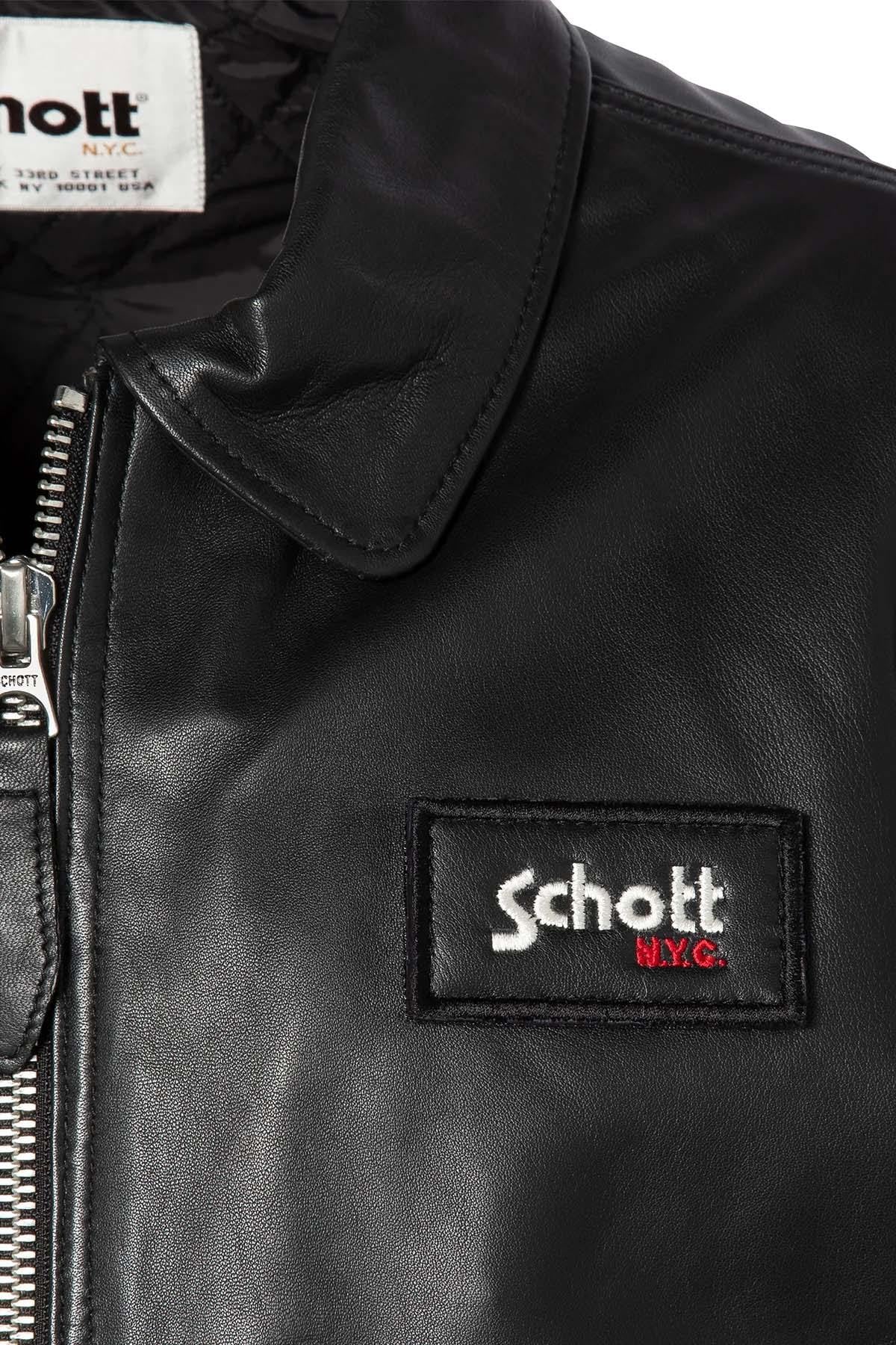 Herren Jacke Schott LCJET BLACK — Ansicht 7