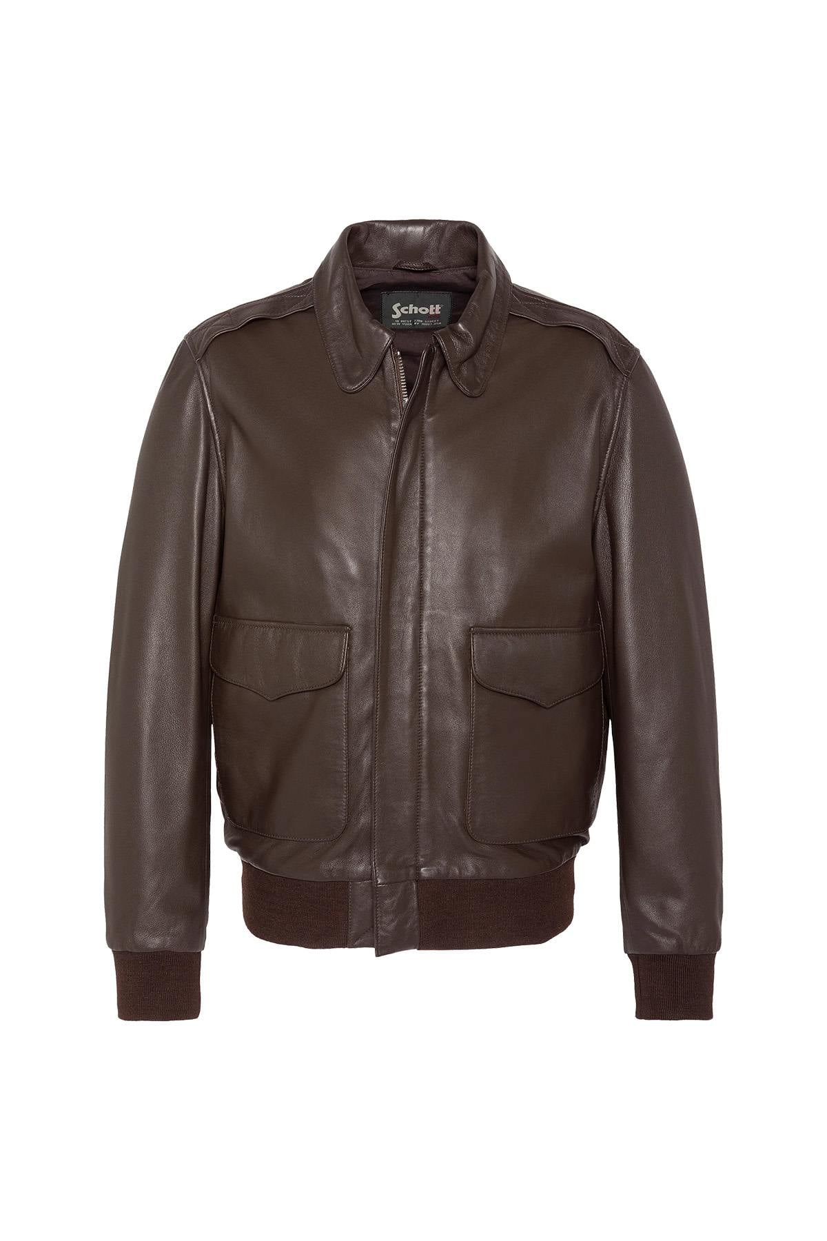 Herren Jacke Schott LCRAF BROWN — Ansicht 8